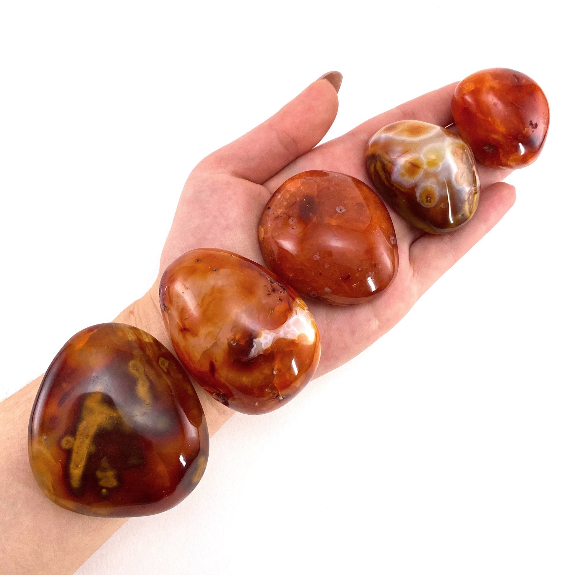 Carnelian Palm Stone, carnelian palmstone, polished carnelian, red carnelian, chakra palm stone