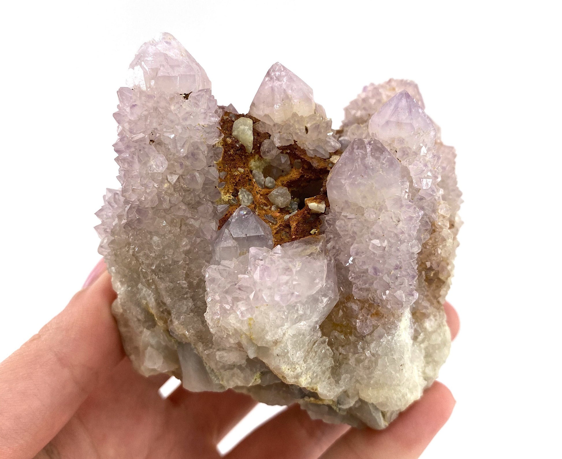Spirit quartz crystal, spirit quartz cluster, cactus quartz