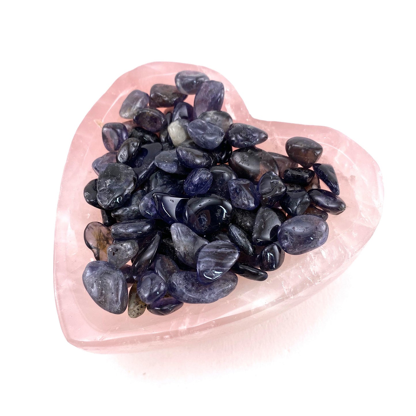 20g of Iolite, mini tumbled stones, tumbled crystal, tumbled cordierite, iolite chips