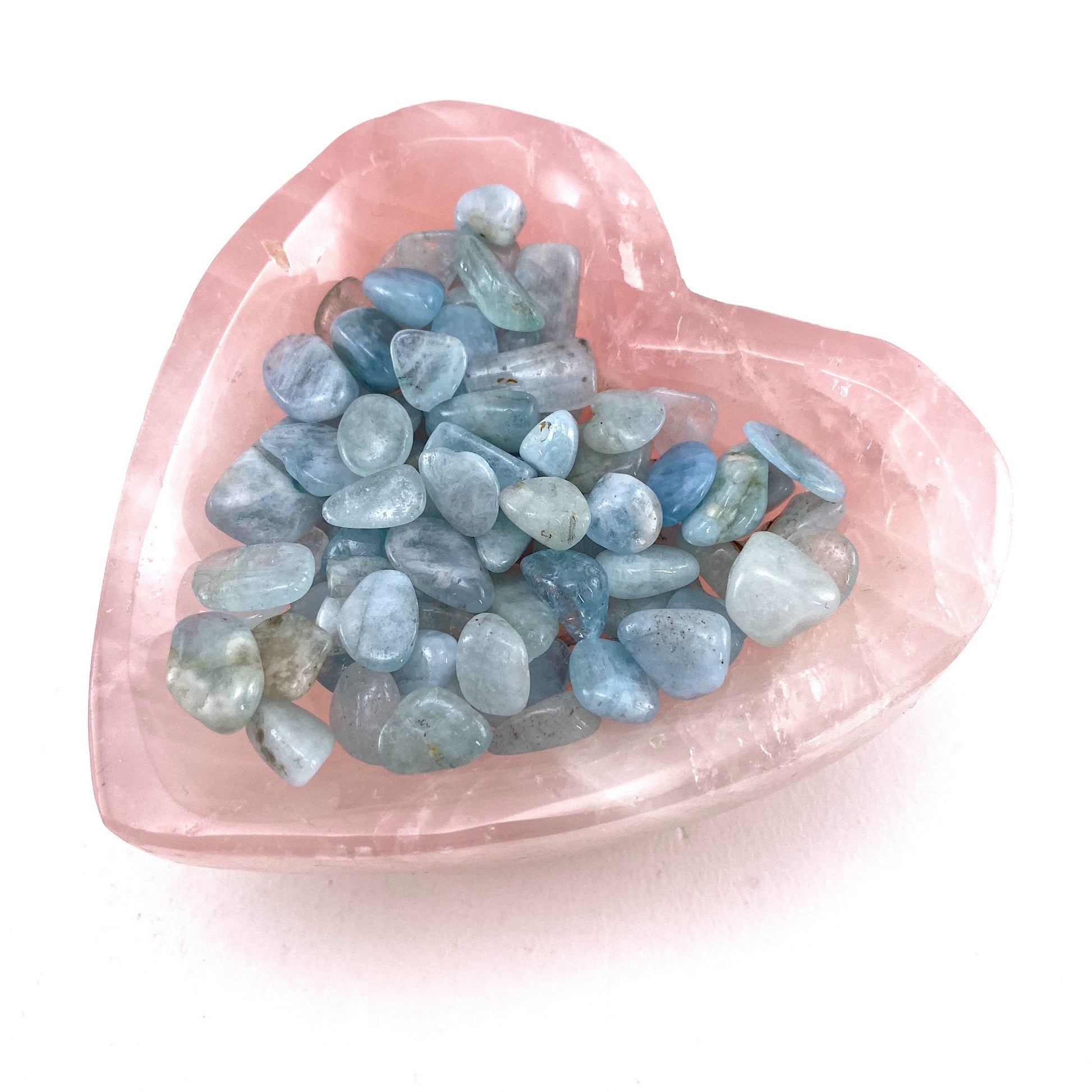 20g of Tumbled Aquamarine, mini tumbled stones, tumbled crystal, tumbled Aquamarine, blue aquamarine