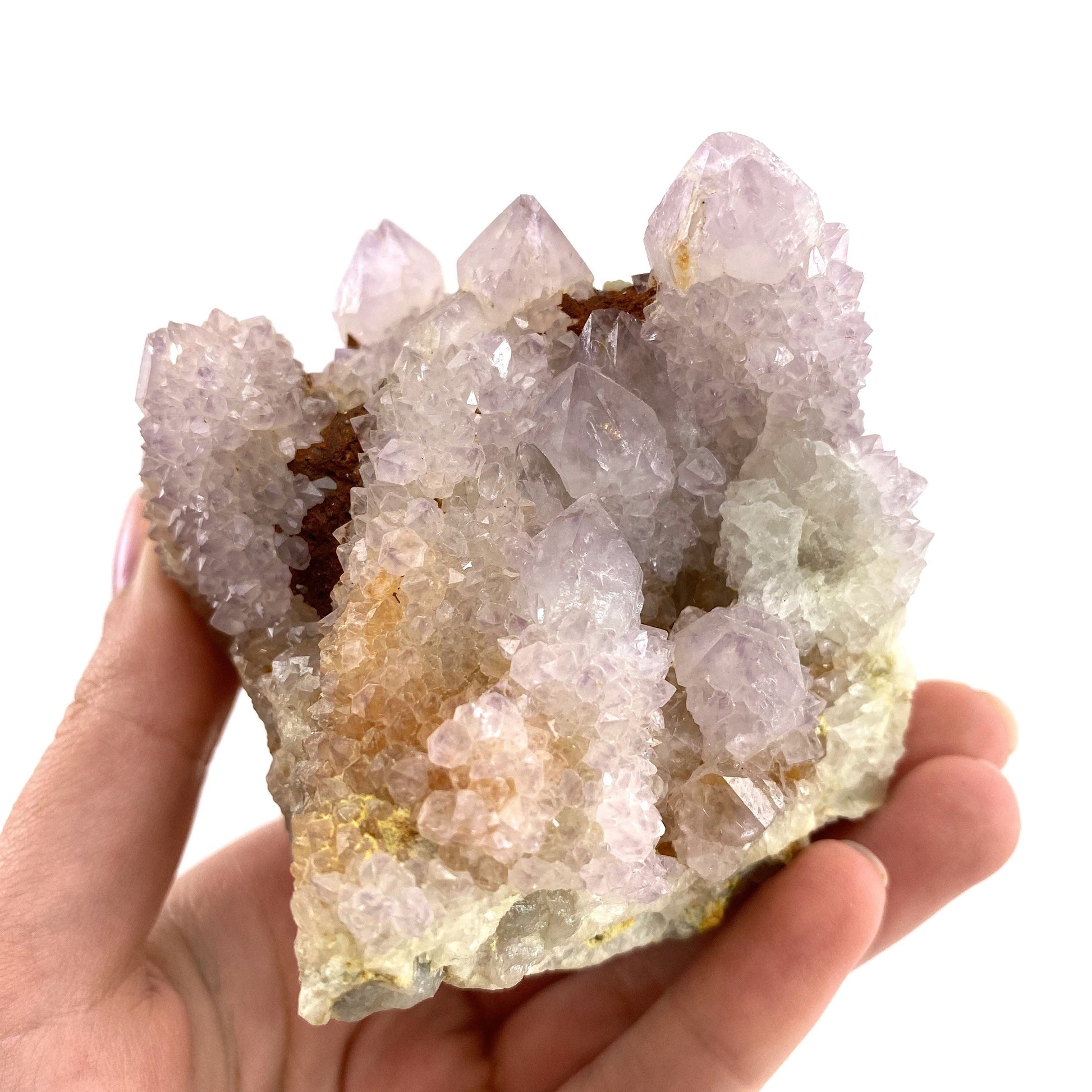 Spirit quartz crystal, spirit quartz cluster, cactus quartz