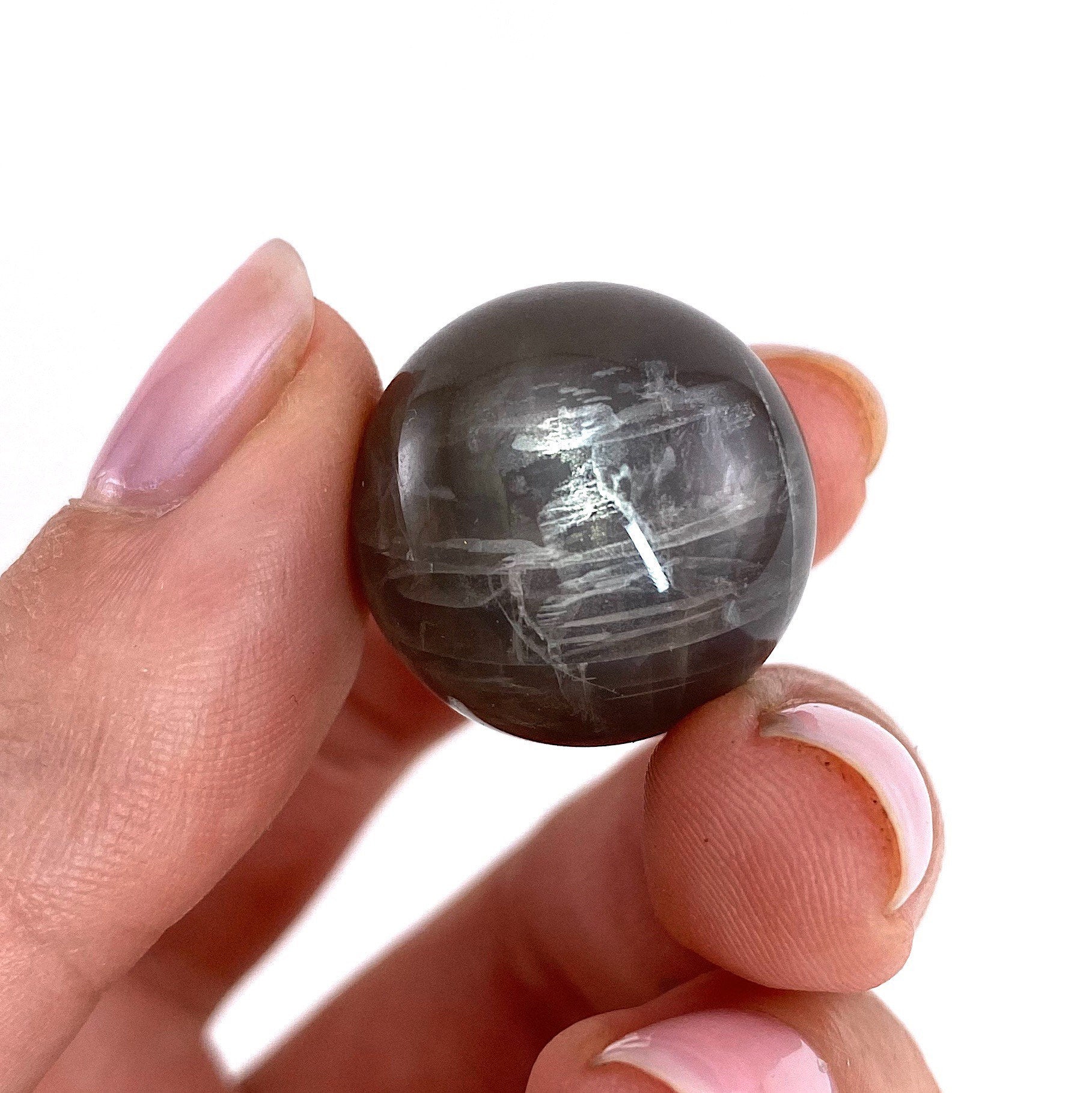 Grey moonstone Sphere, crystal ball, moonstone sphere, grey moonstone, crystal sphere