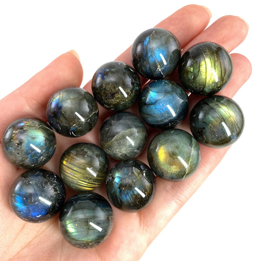 Mini labradorite sphere, labradorite ball, crystal sphere, polished labradorite, flashy labradorite
