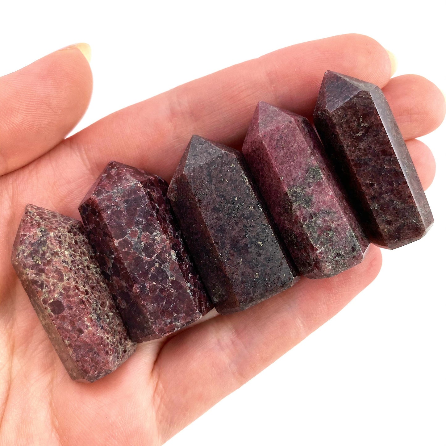 Red Garnet Point, red garnet mini tower, crystal point, garnet crystal, red garnet