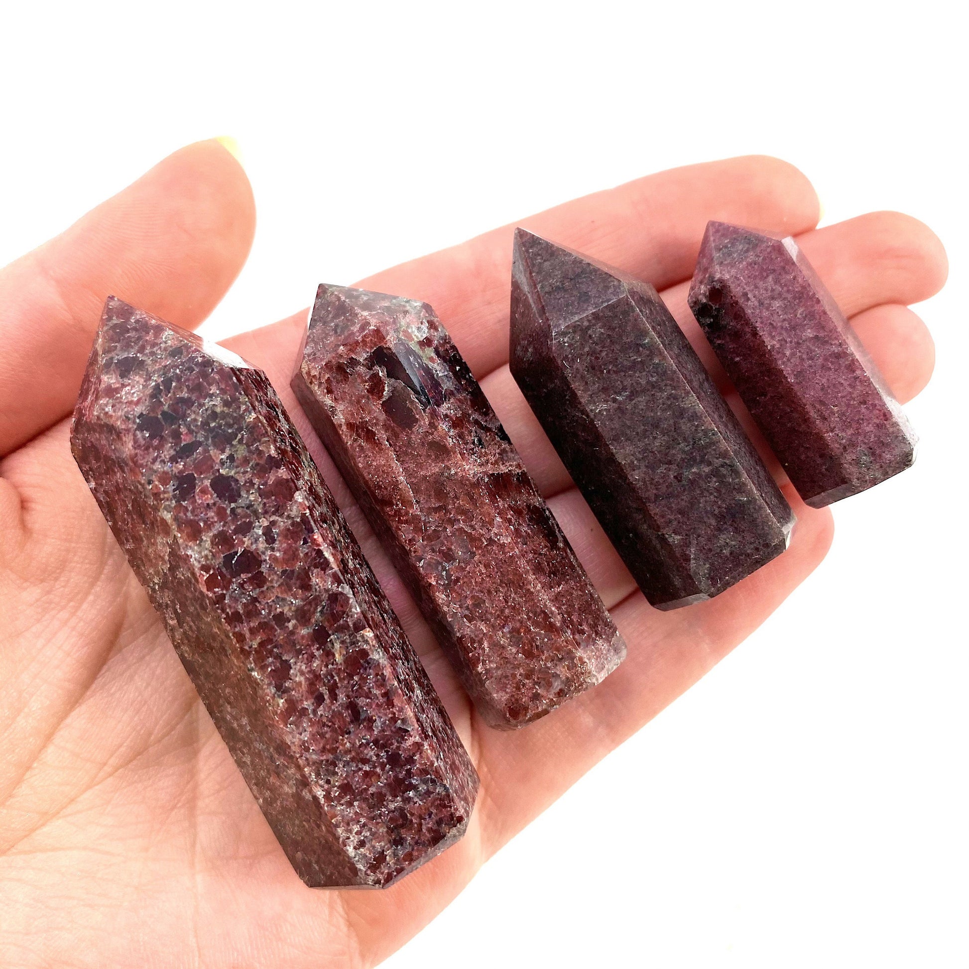 Red Garnet Point, red garnet mini tower, crystal point, garnet crystal, red garnet