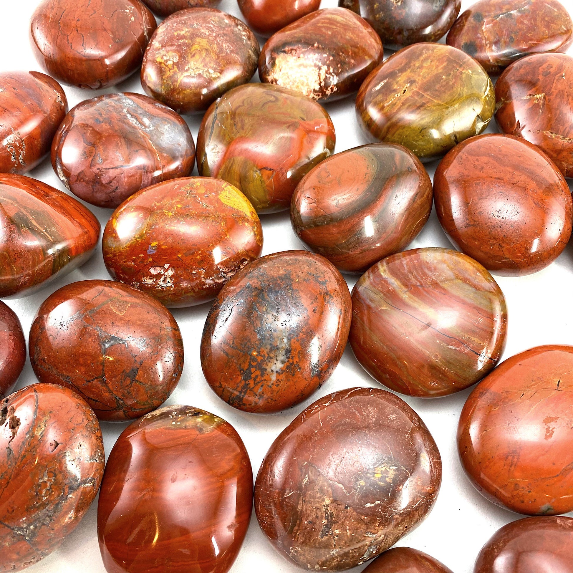 Red Jasper Palm stone, red jasper, pocket stone, palm stone, polished red jasper