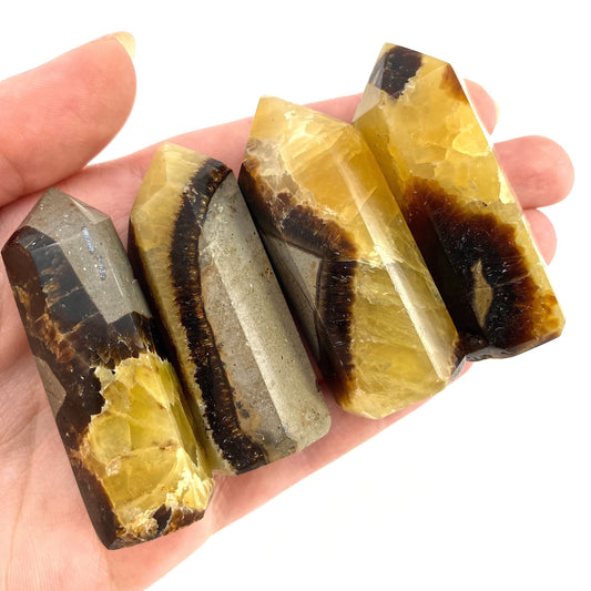 Septarian Point, septarian tower, crystal point, septarian crystal, dragon stone