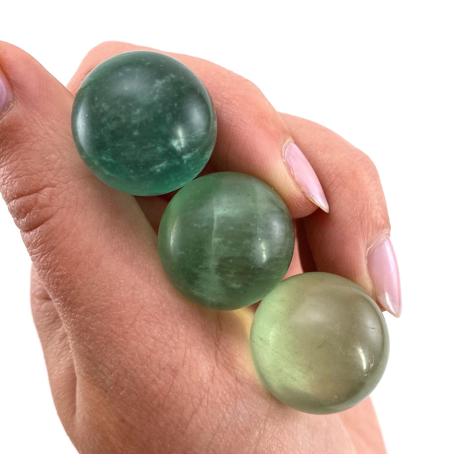 Green Fluorite Sphere, crystal ball, green fluorite sphere, fluorite palm stone, crystal sphere