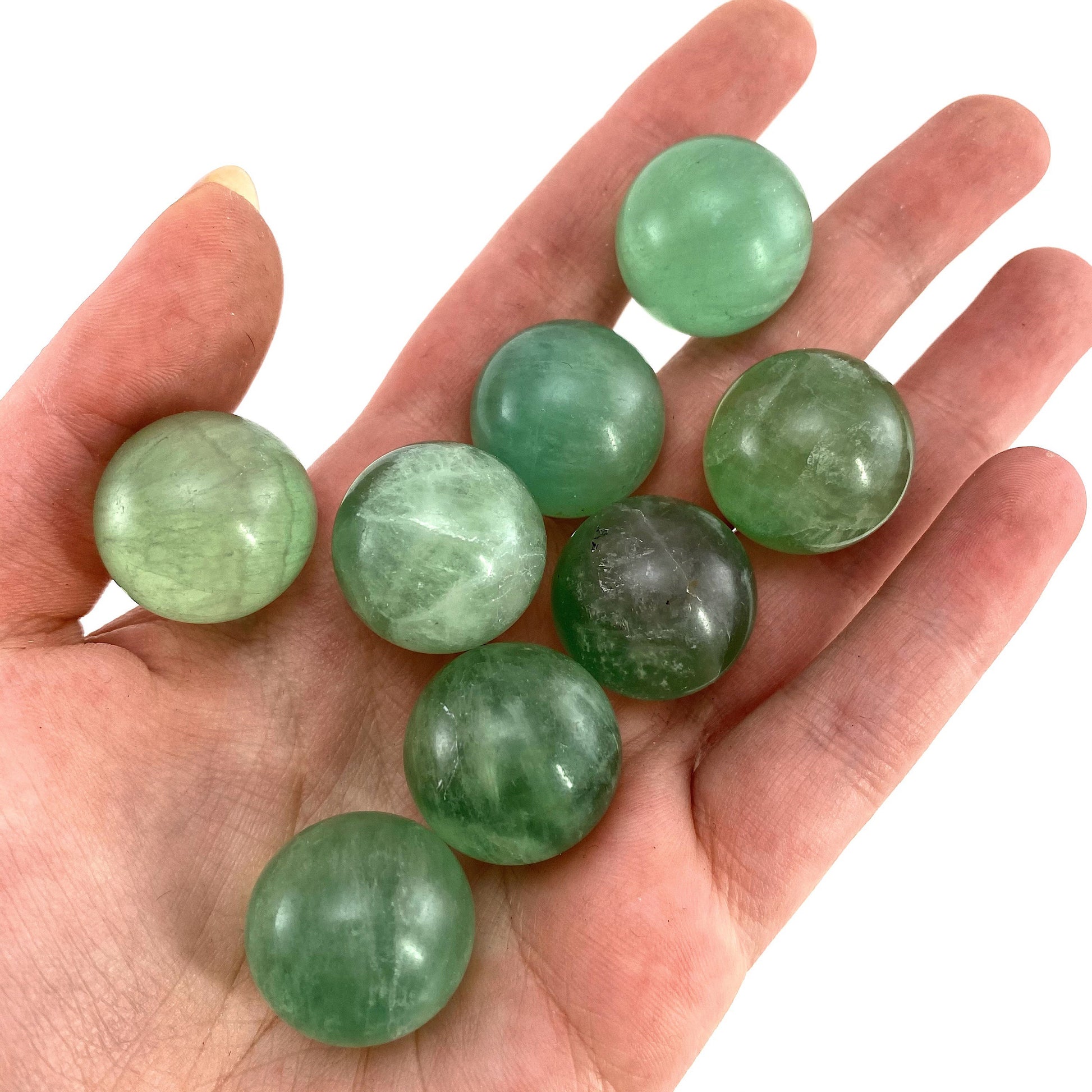 Green Fluorite Sphere, crystal ball, green fluorite sphere, fluorite palm stone, crystal sphere