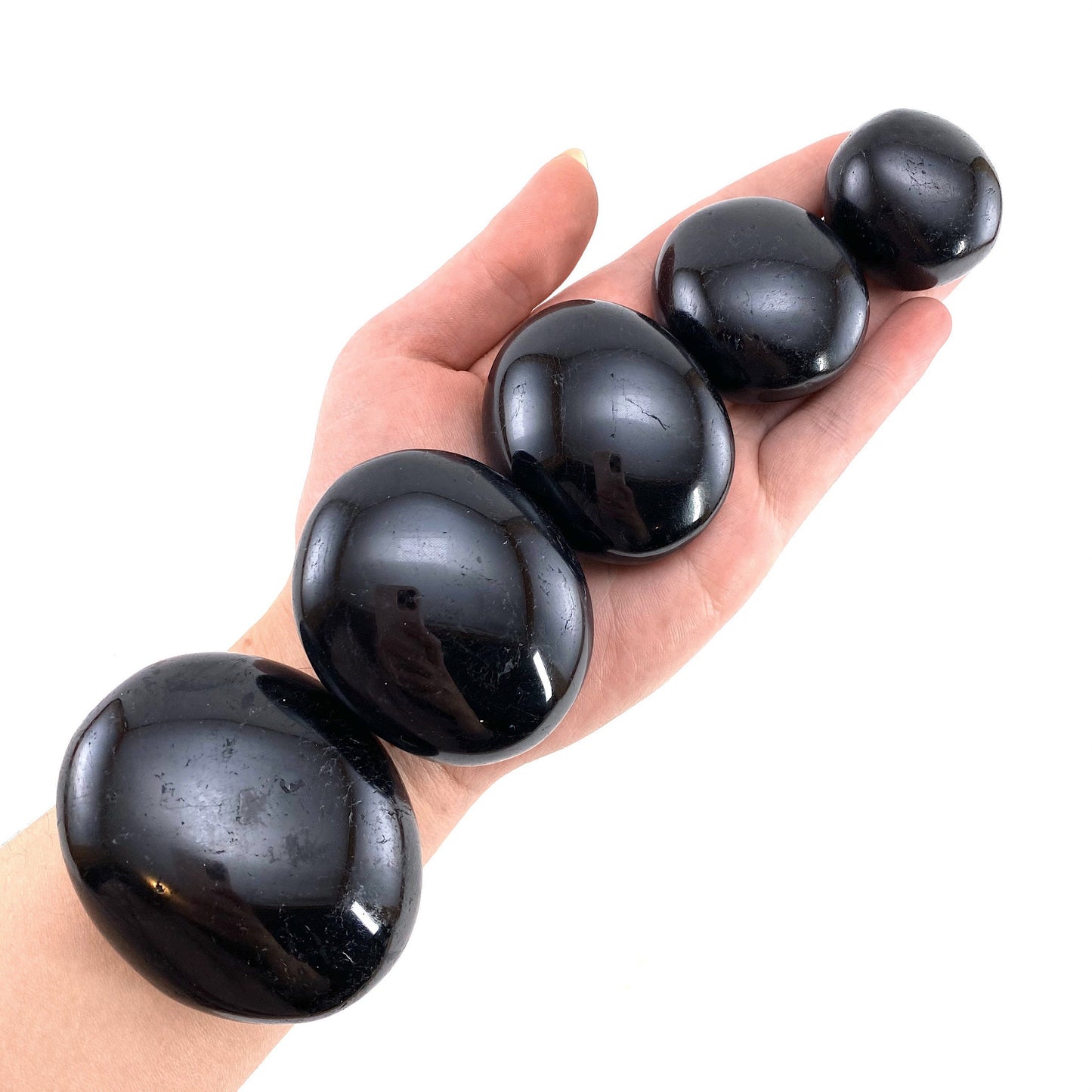Black Tourmaline Palm stone, black tourmaline, pocket stone, tourmaline, palm stone, polished tourmaline