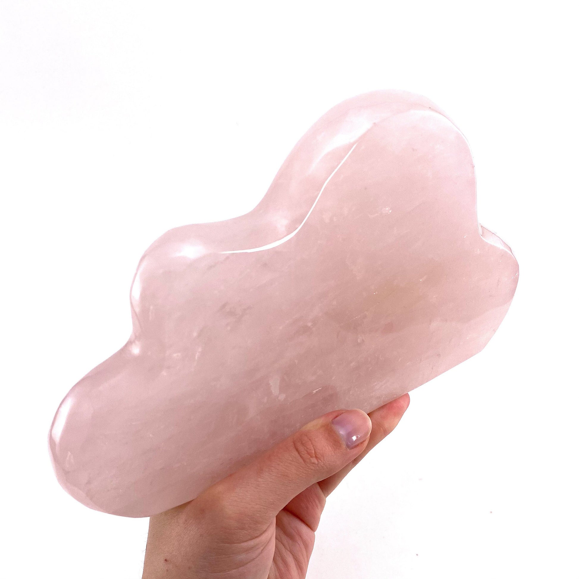 Rose Quartz Cloud, polished rose quartz, rose quartz cloud carving, natural rose quartz, crystal cloud
