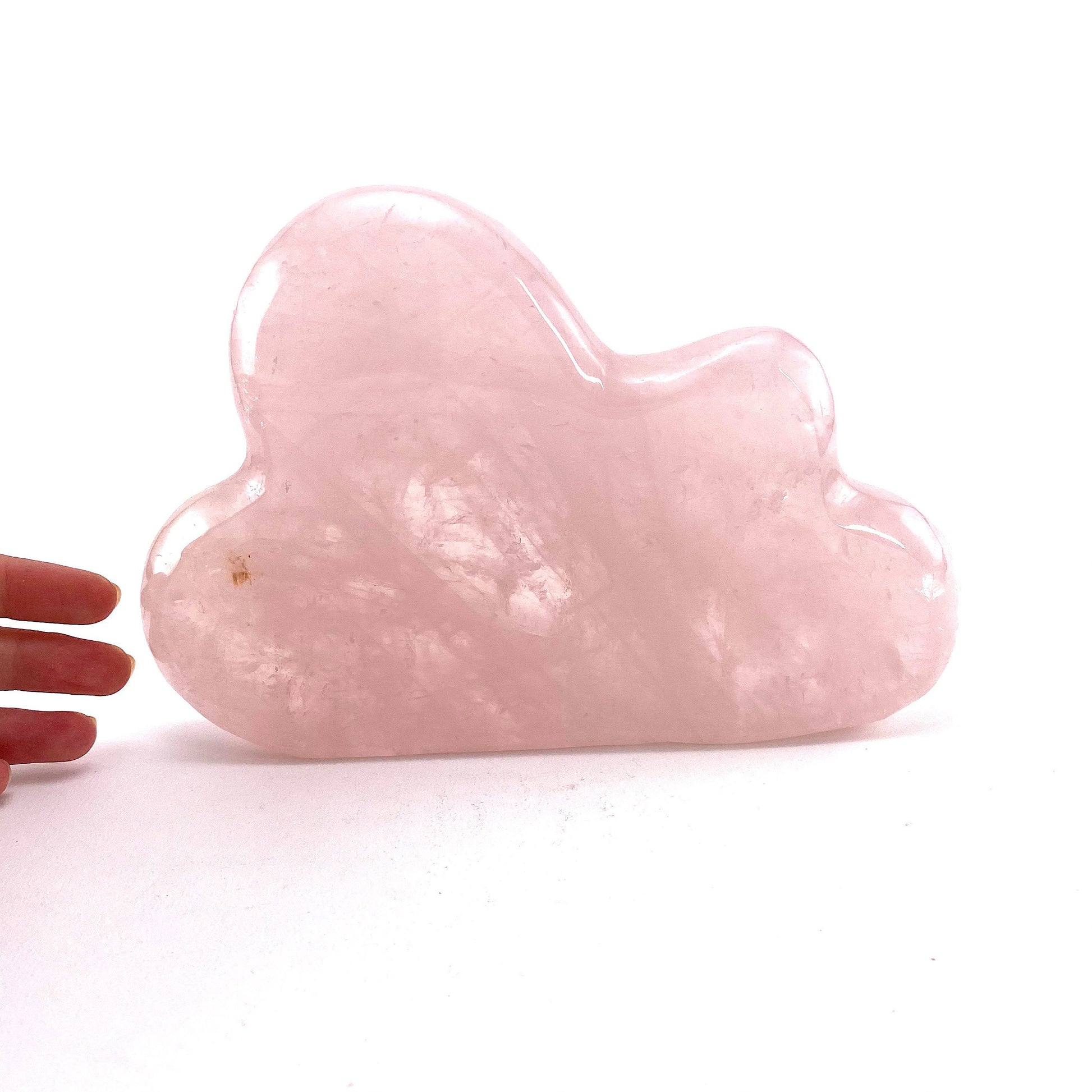 Rose Quartz Cloud, polished rose quartz, rose quartz cloud carving, natural rose quartz, crystal cloud
