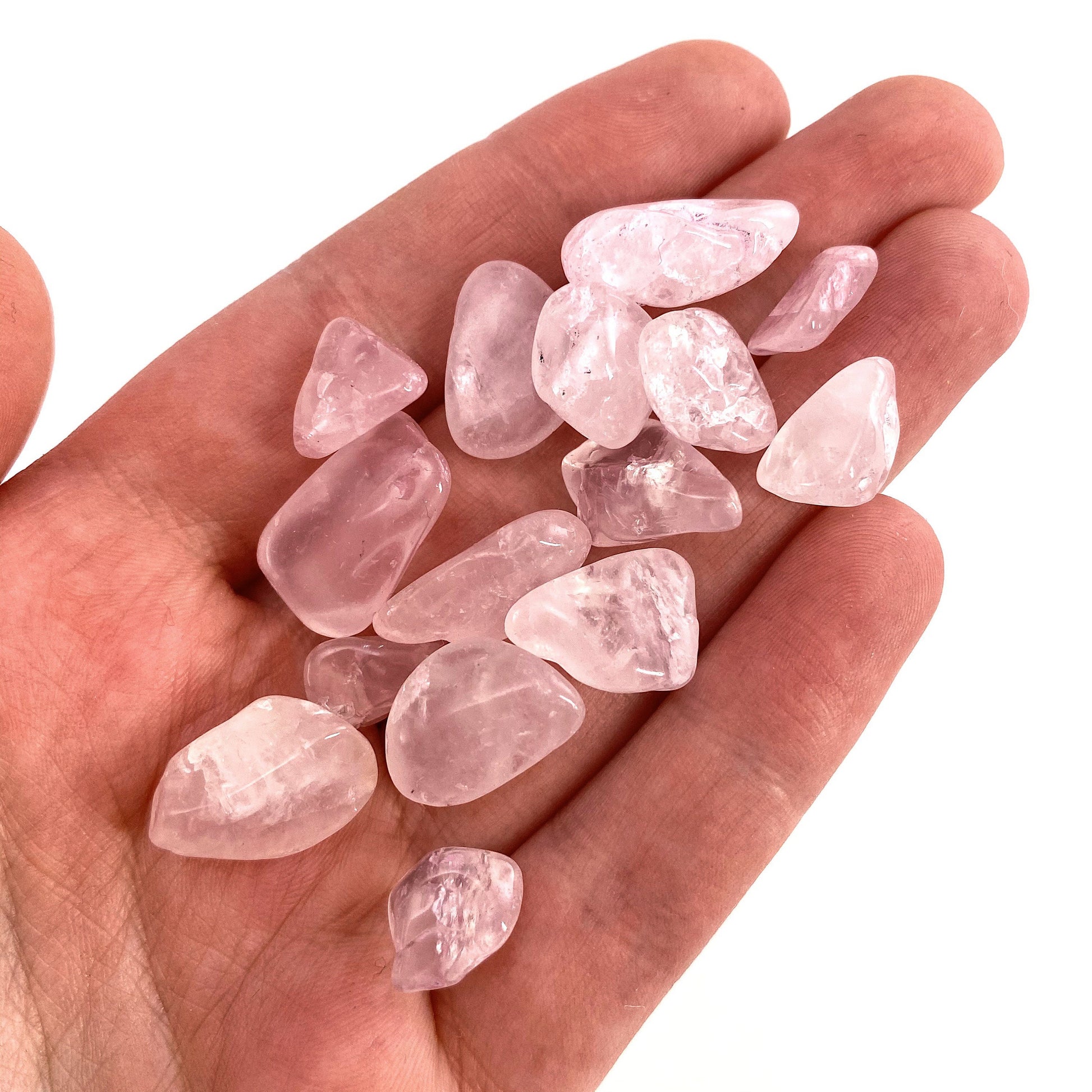 20g of Rose Quartz, mini tumbled stones, tumbled crystal, tumbled rose quartz, rose quartz chips