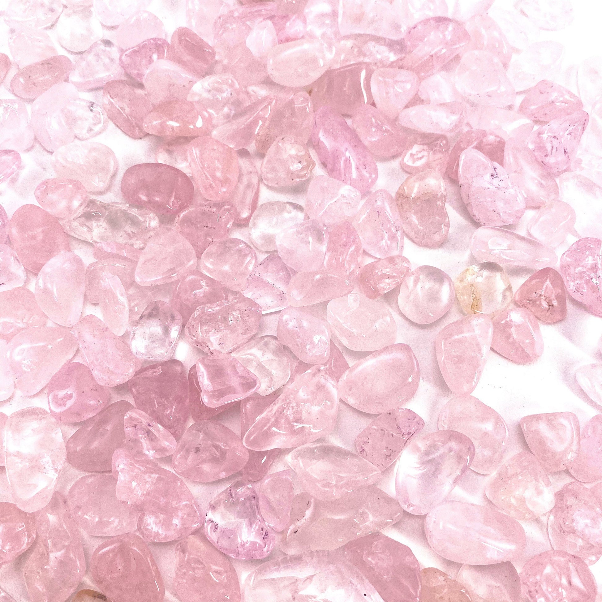 20g of Rose Quartz, mini tumbled stones, tumbled crystal, tumbled rose quartz, rose quartz chips