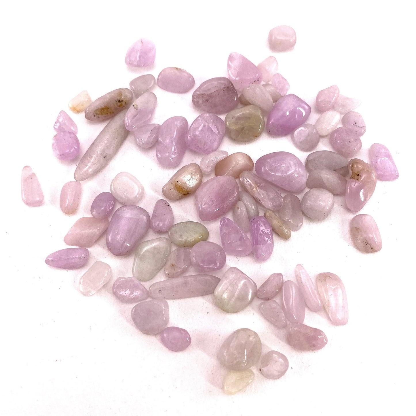 20g of Pink Kunzite, mini tumbled stones, tumbled crystal, tumbled kunzite, pink kunzite