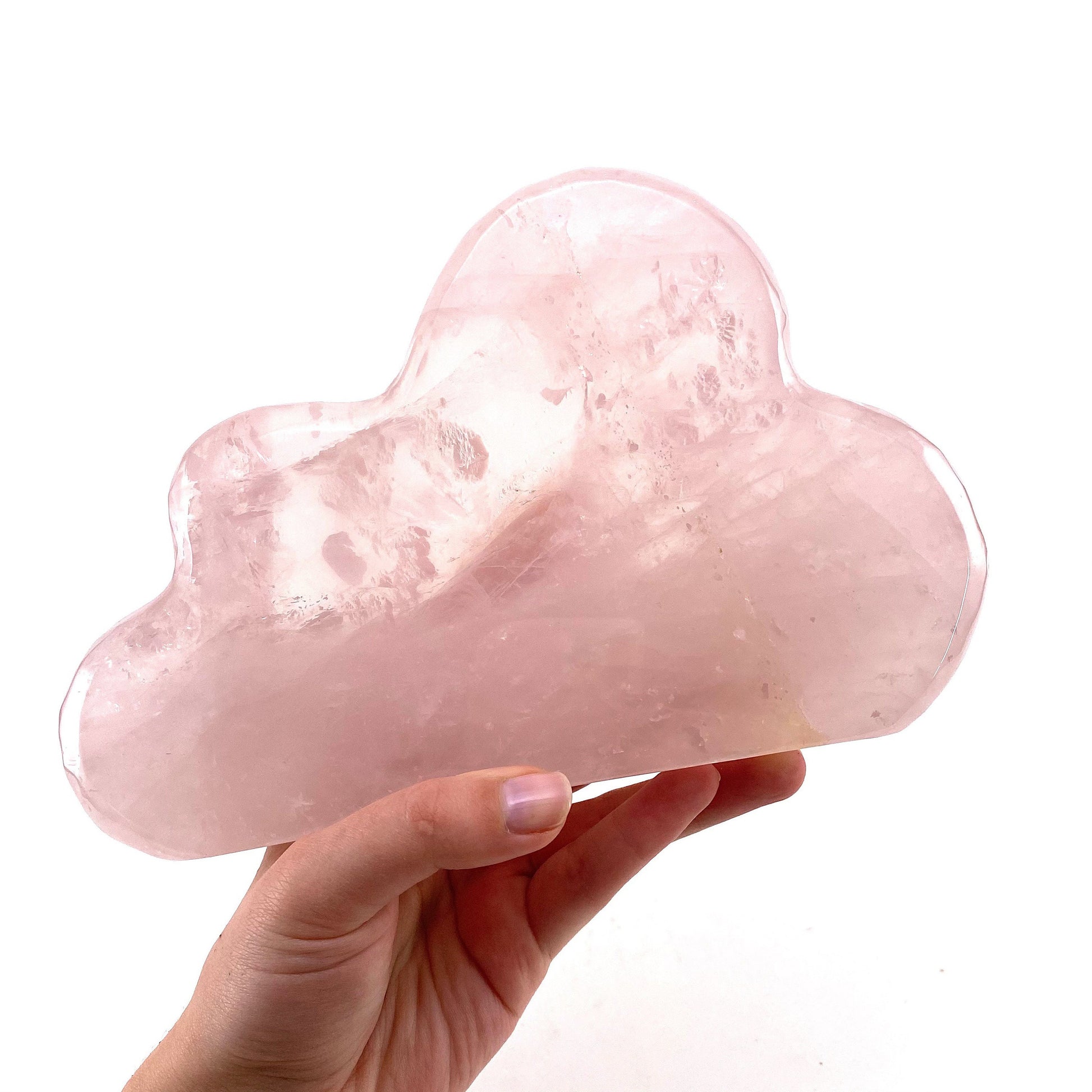 Rose Quartz Cloud, polished rose quartz, rose quartz cloud carving, natural rose quartz, crystal cloud