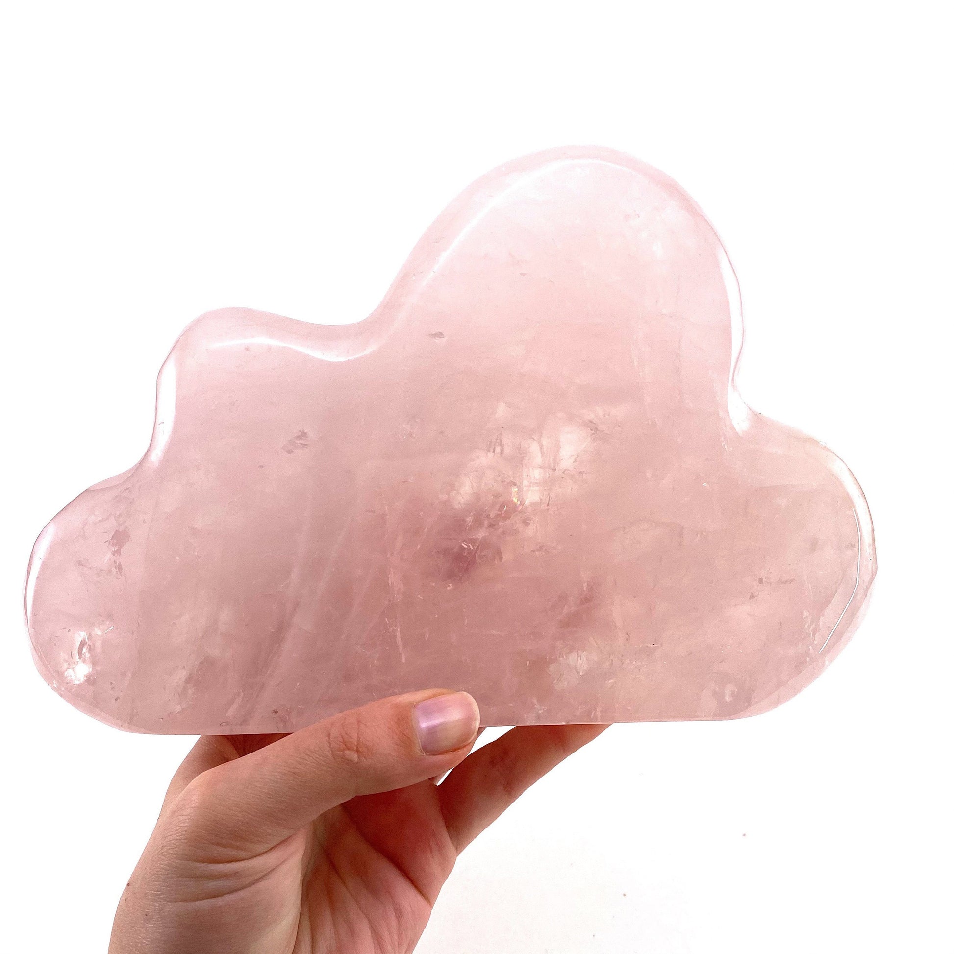 Rose Quartz Cloud, polished rose quartz, rose quartz cloud carving, natural rose quartz, crystal cloud