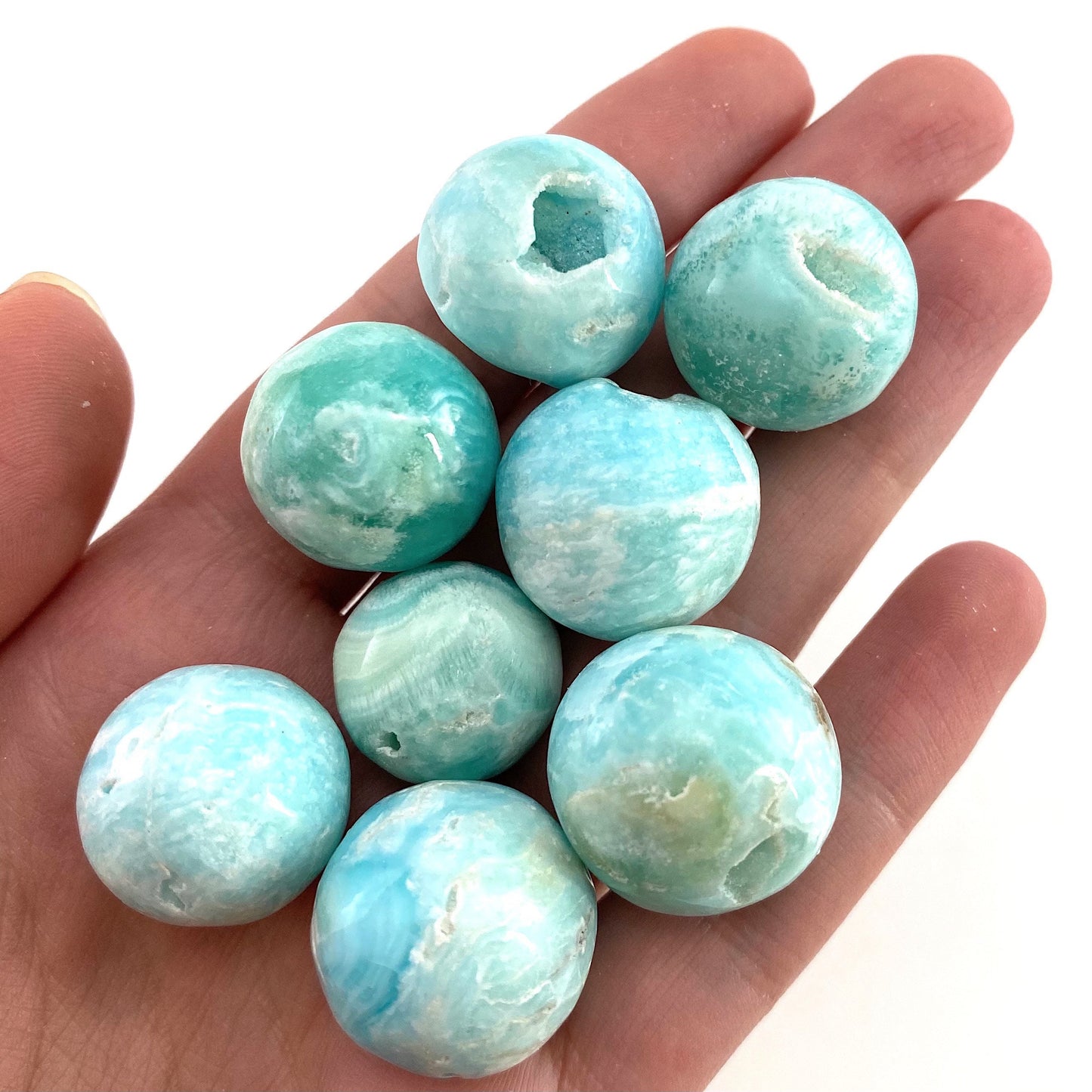 Blue Aragonite Sphere, crystal ball, blue aragonite sphere, aragonite crystal, crystal sphere