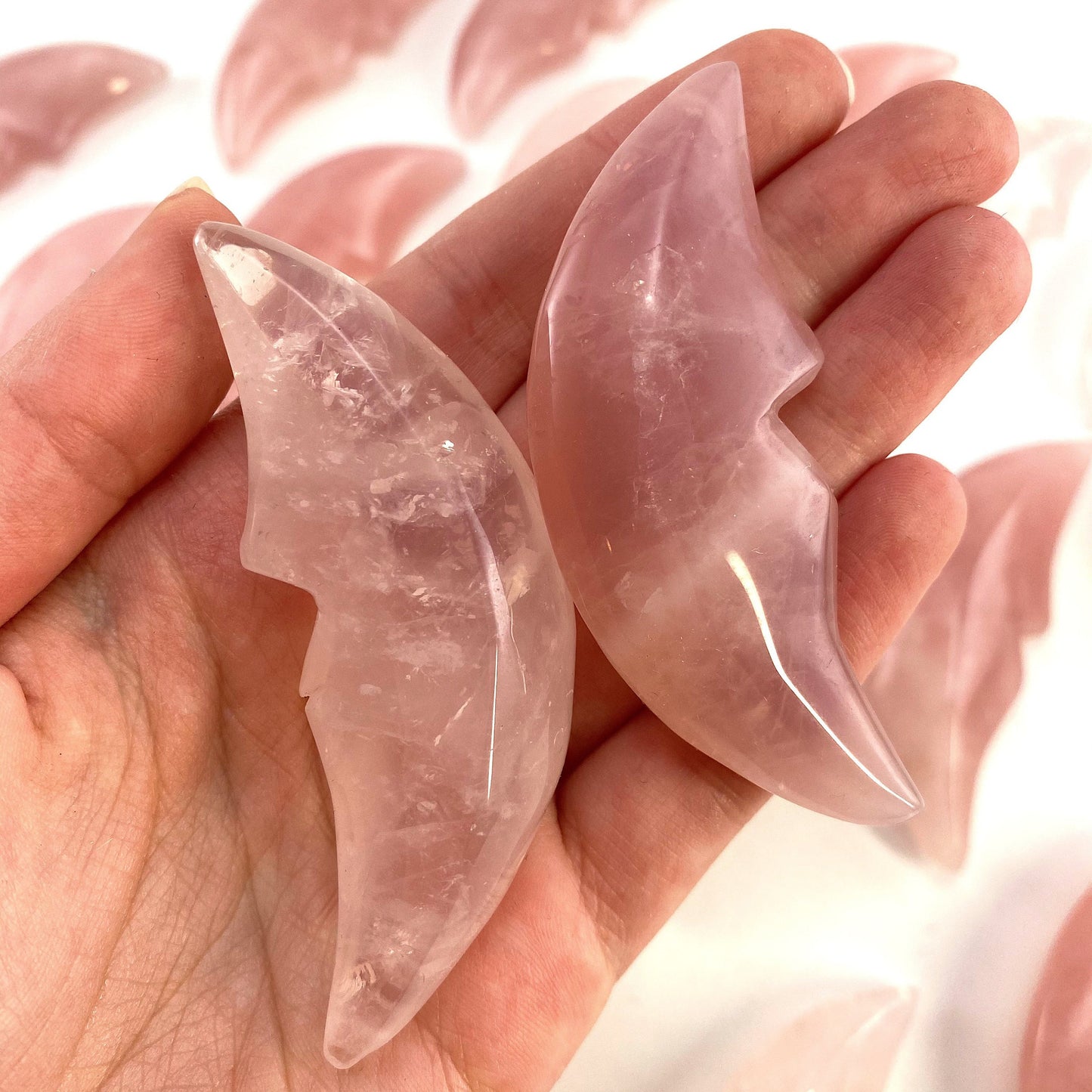 Rose Quartz Moon, rose quartz, crystal moon, rose quartz moon, rose quartz crystal