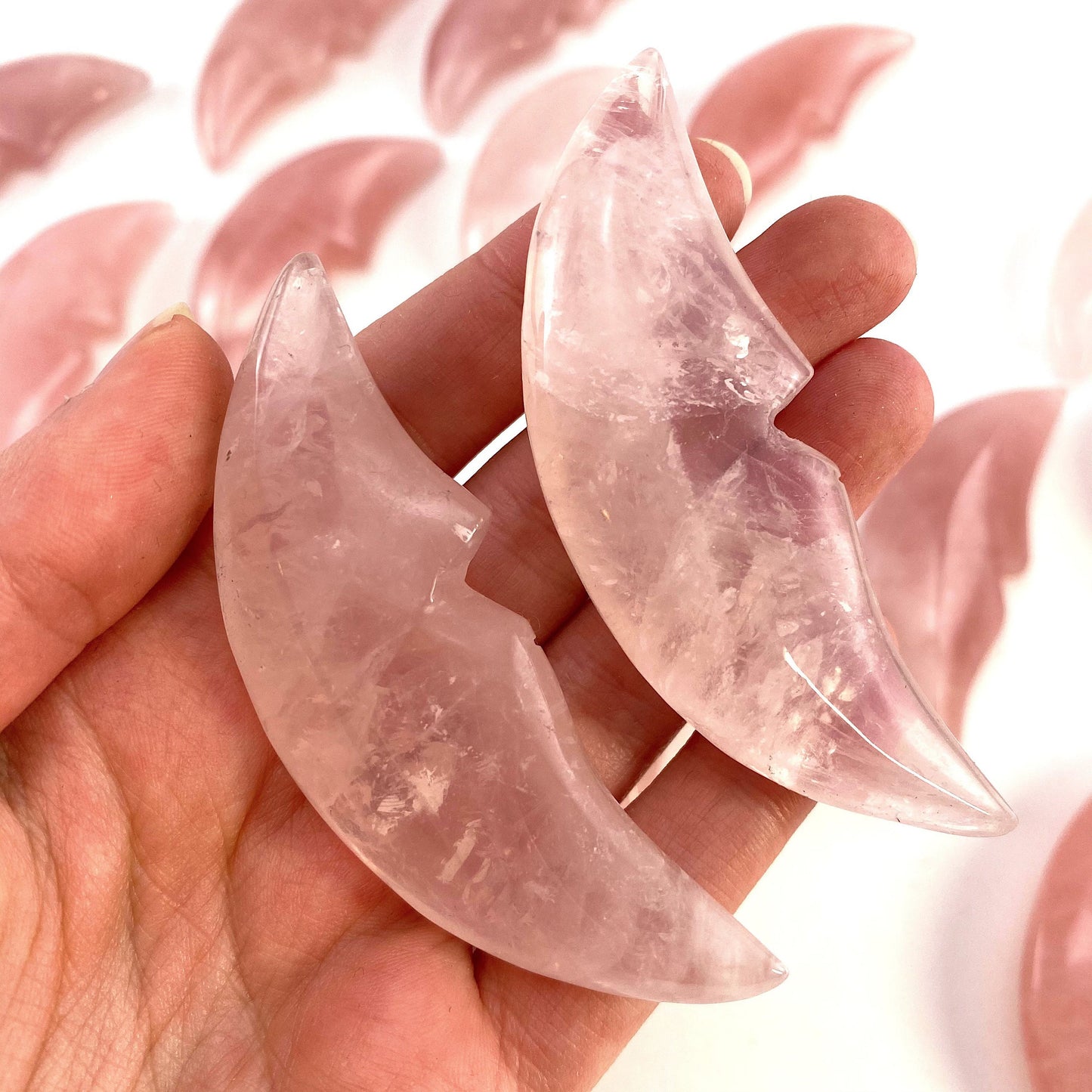 Rose Quartz Moon, rose quartz, crystal moon, rose quartz moon, rose quartz crystal