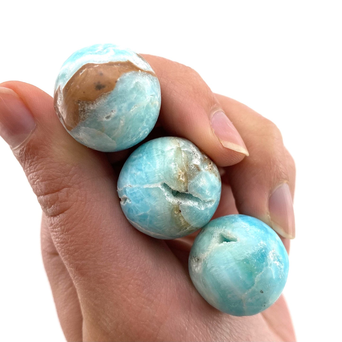 Blue Aragonite Sphere, crystal ball, blue aragonite sphere, aragonite crystal, crystal sphere