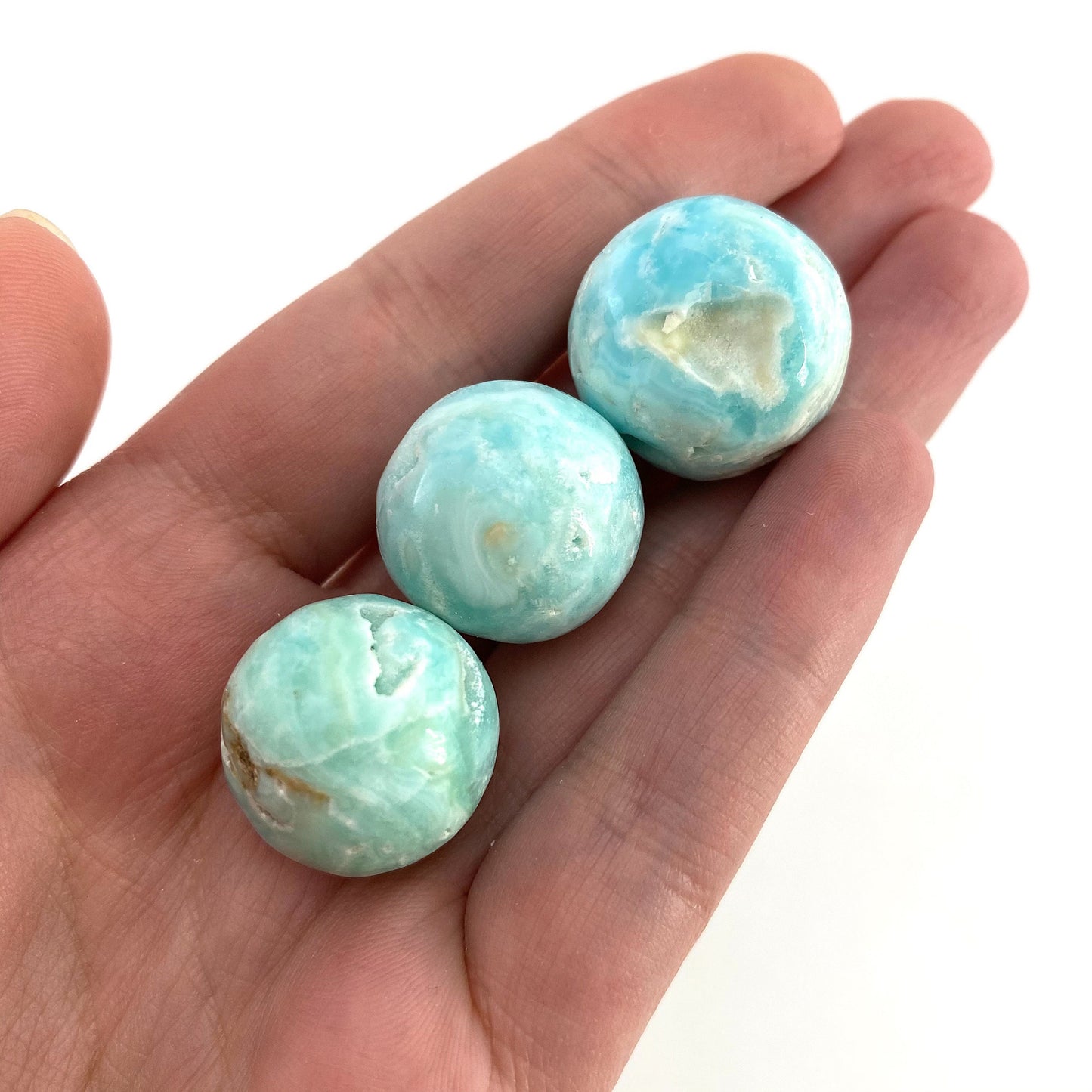 Blue Aragonite Sphere, crystal ball, blue aragonite sphere, aragonite crystal, crystal sphere