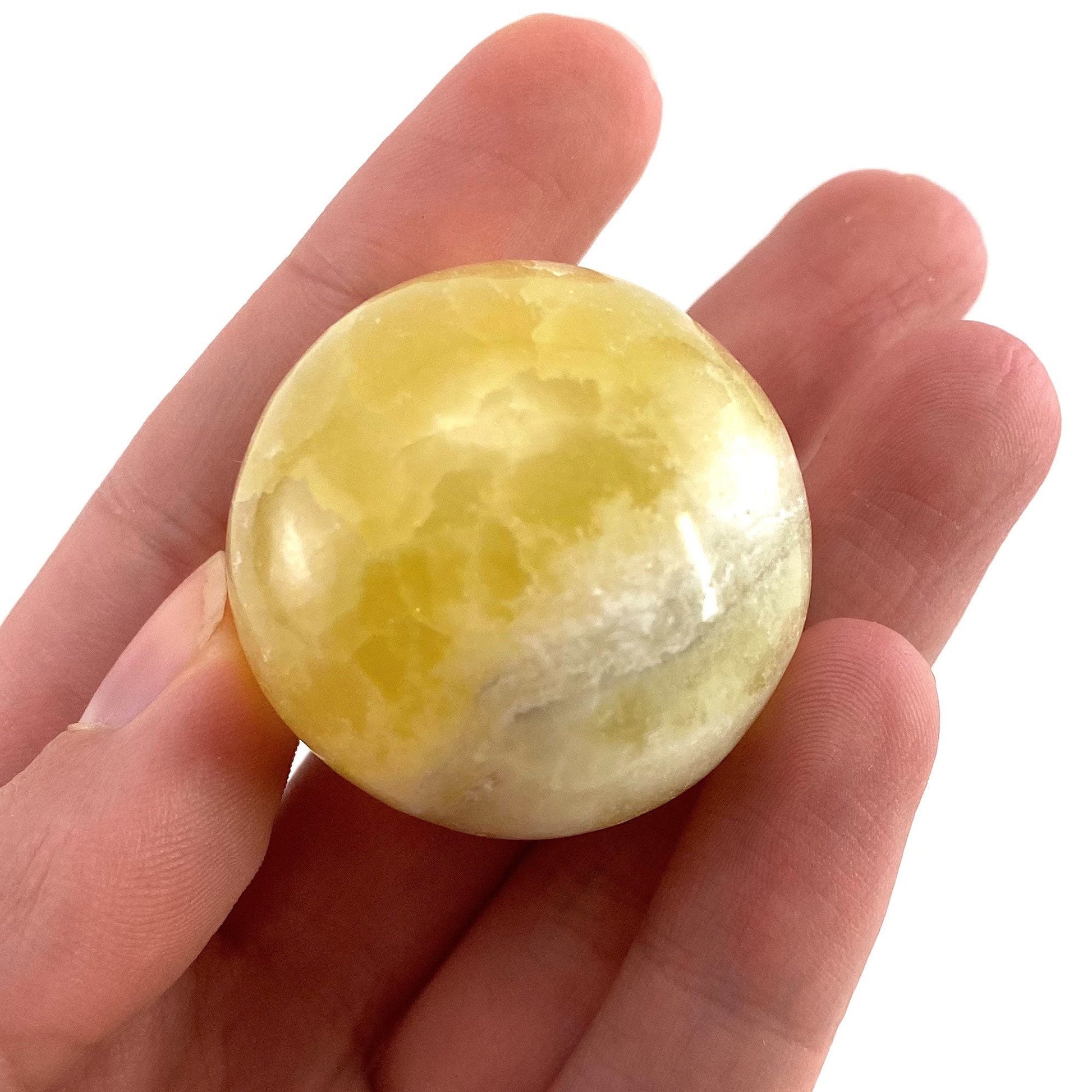 Lemon Calcite Sphere, crystal ball, yellow calcite sphere, yellow calcite crystal, crystal sphere