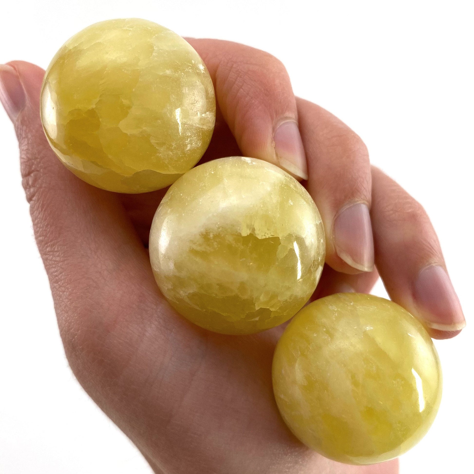 Lemon Calcite Sphere, crystal ball, yellow calcite sphere, yellow calcite crystal, crystal sphere