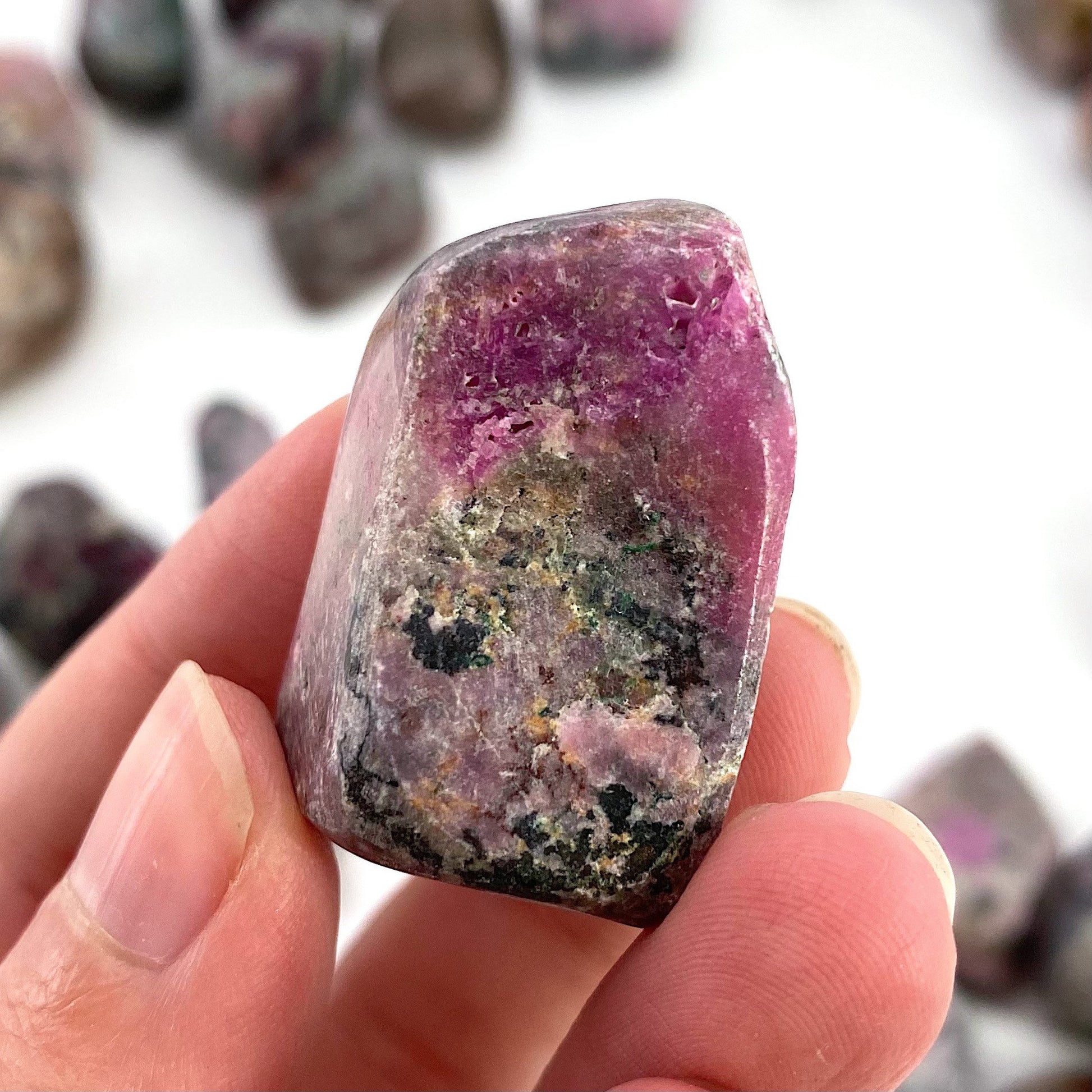 Tumbled Cobaltocalcite, tumbled stones, cobalto calcite, tumbled crystals, cobaltoan calcite, salrose, tumbled cobalto calcite