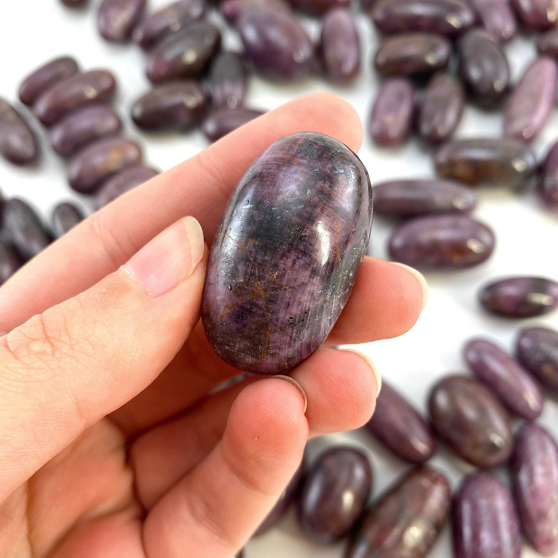 ONE Polished Ruby, ruby crystal, tumbled ruby, ruby lingam, ruby palm stone