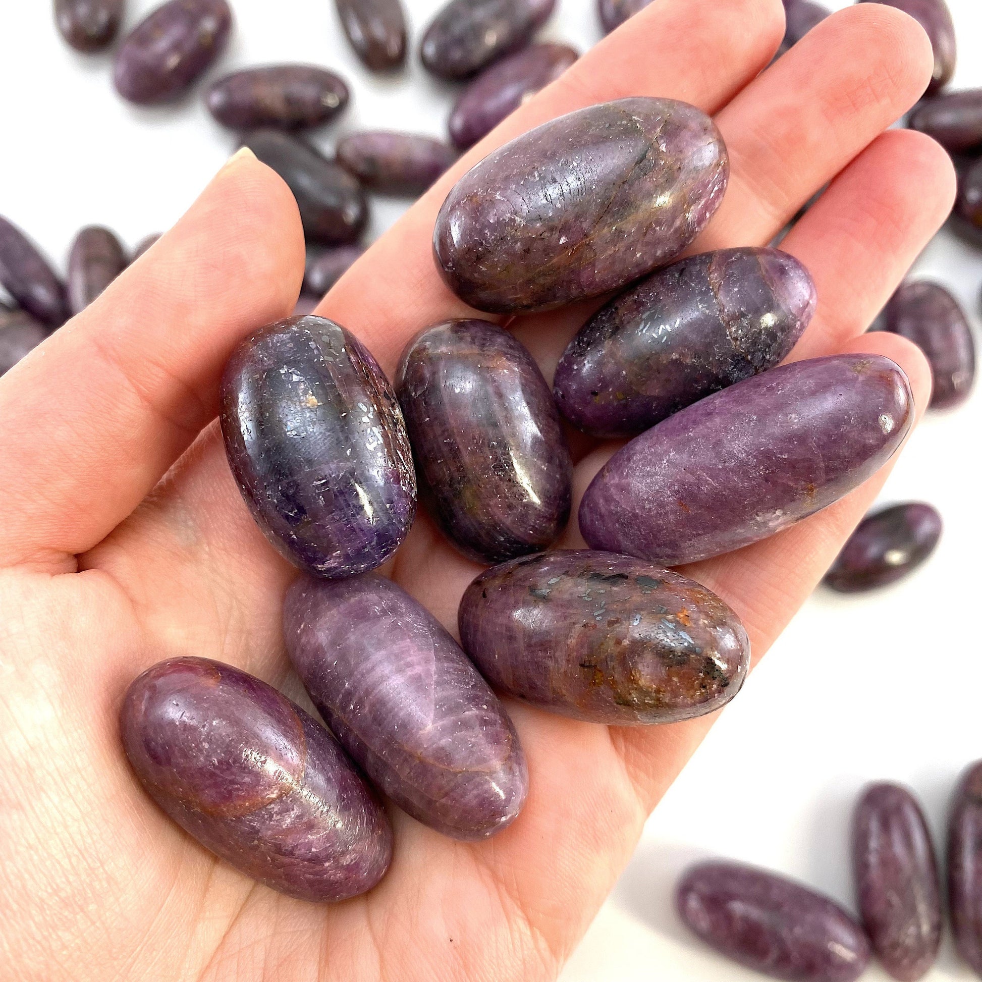ONE Polished Ruby, ruby crystal, tumbled ruby, ruby lingam, ruby palm stone