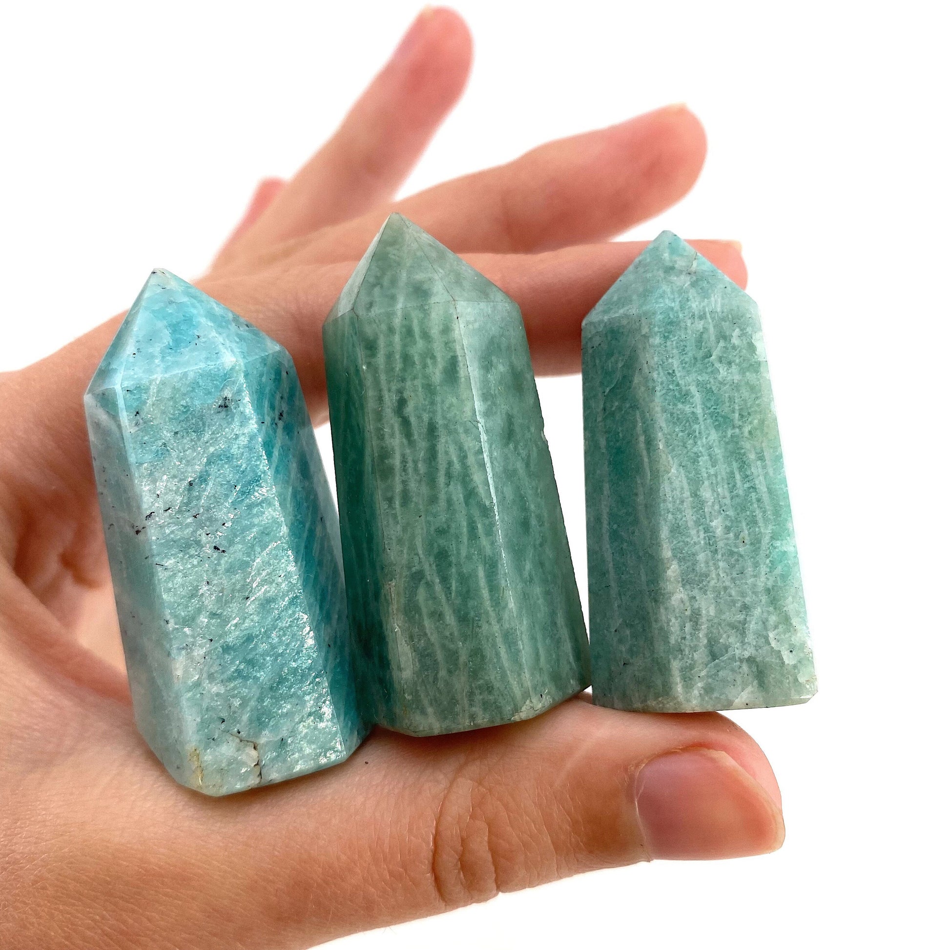 Amazonite Point, crystal point, amazonite tower, crystal wand, amazonite crystal