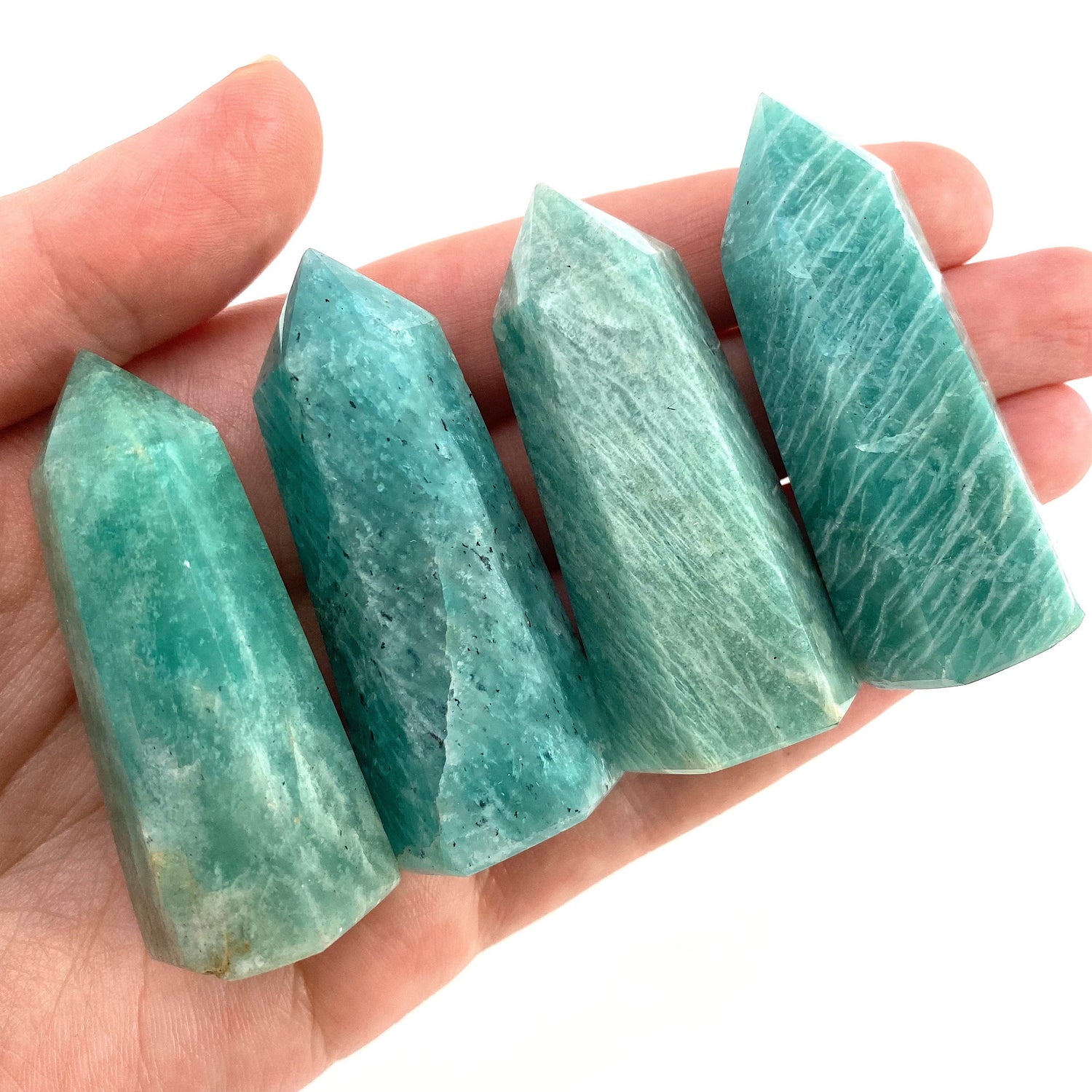 Amazonite Point, crystal point, amazonite tower, crystal wand, amazonite crystal