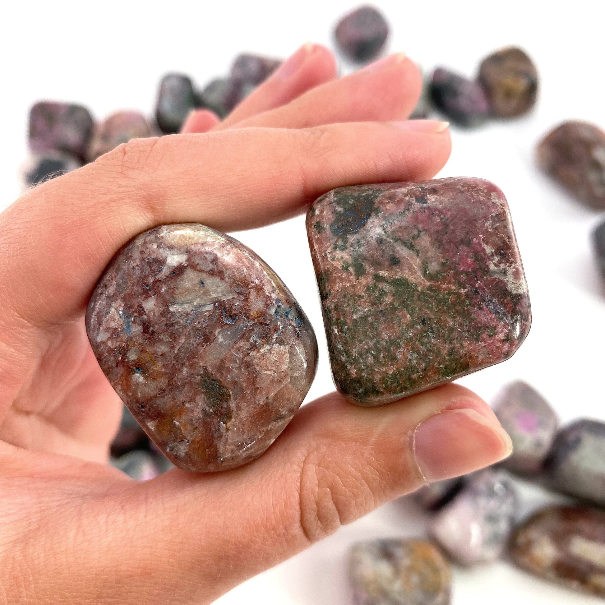 Tumbled Cobaltocalcite, tumbled stones, cobalto calcite, tumbled crystals, cobaltoan calcite, salrose, tumbled cobalto calcite