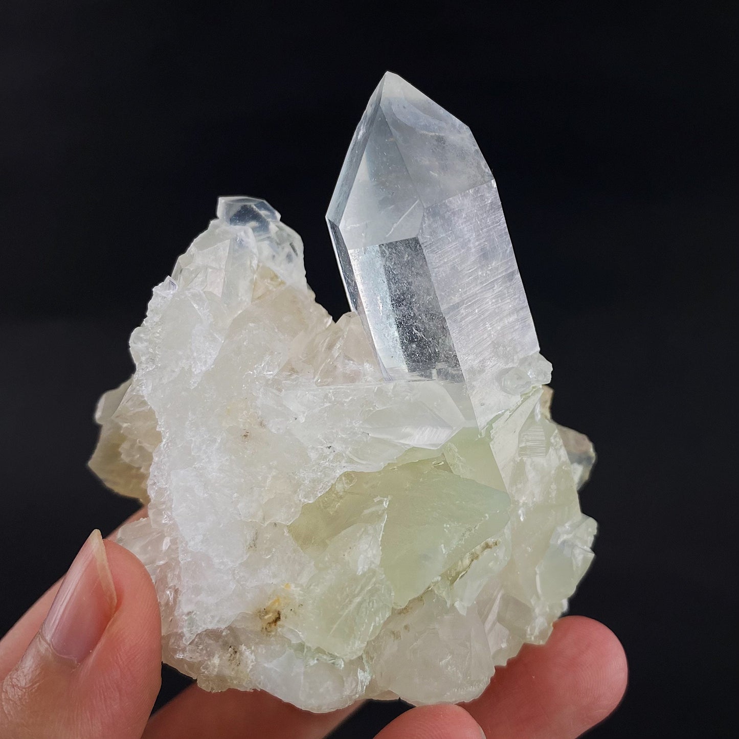 Yellow bone quartz point (Pakistan) | bone quartz, tabular quartz, mango quartz, halloysite quartz