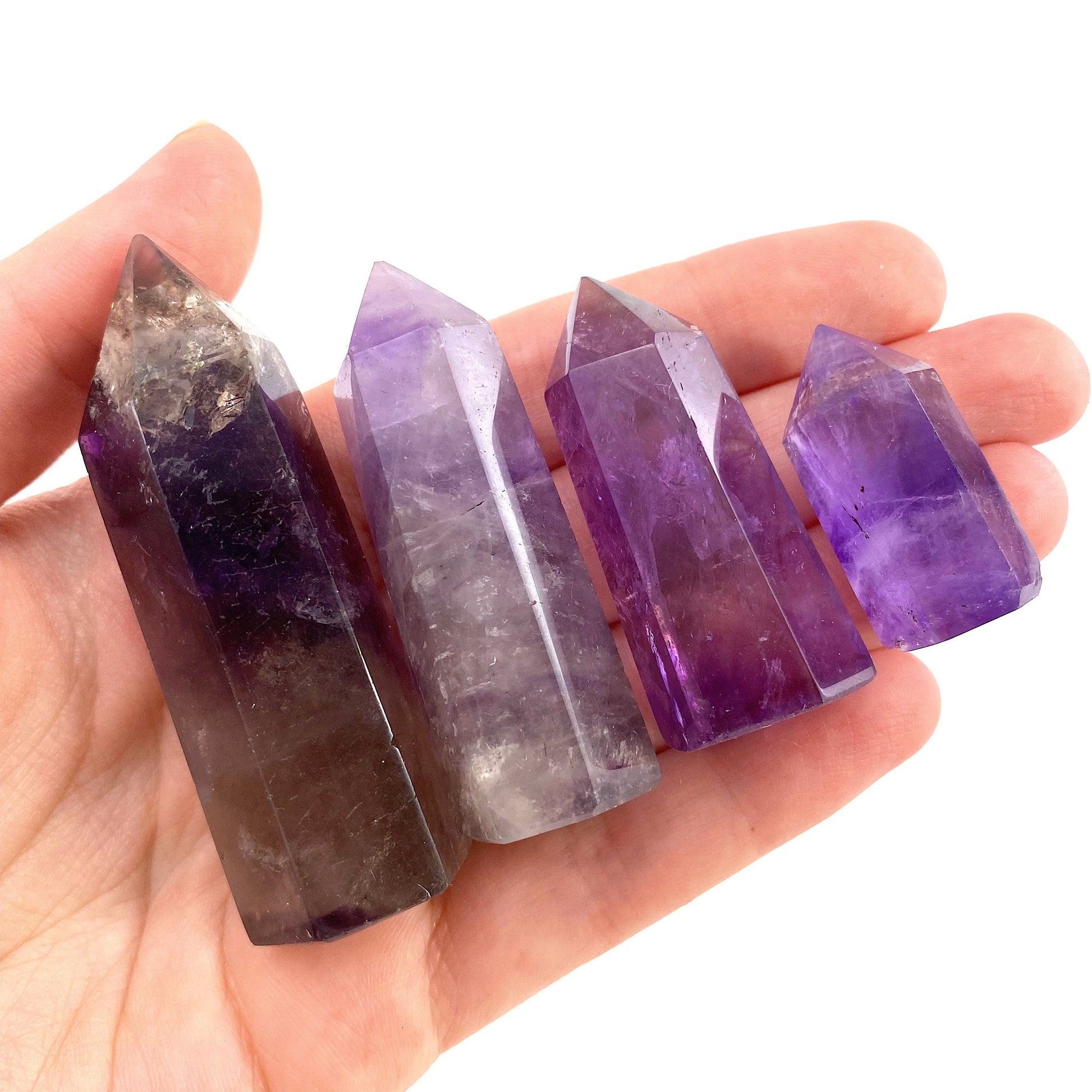 Amethyst Point | Polished Natural Purple Crystal Tower (Crown Chakra)