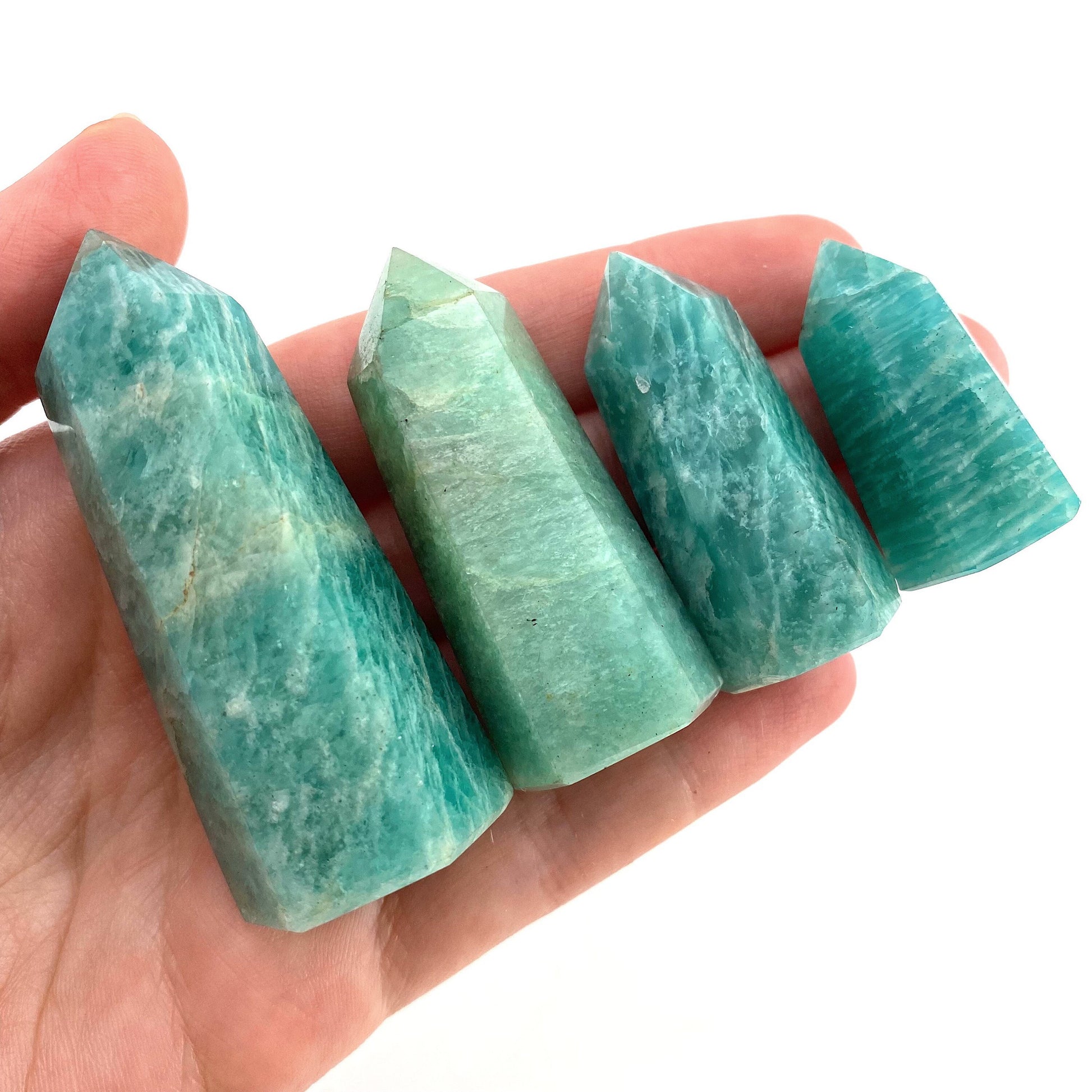 Amazonite Point, crystal point, amazonite tower, crystal wand, amazonite crystal