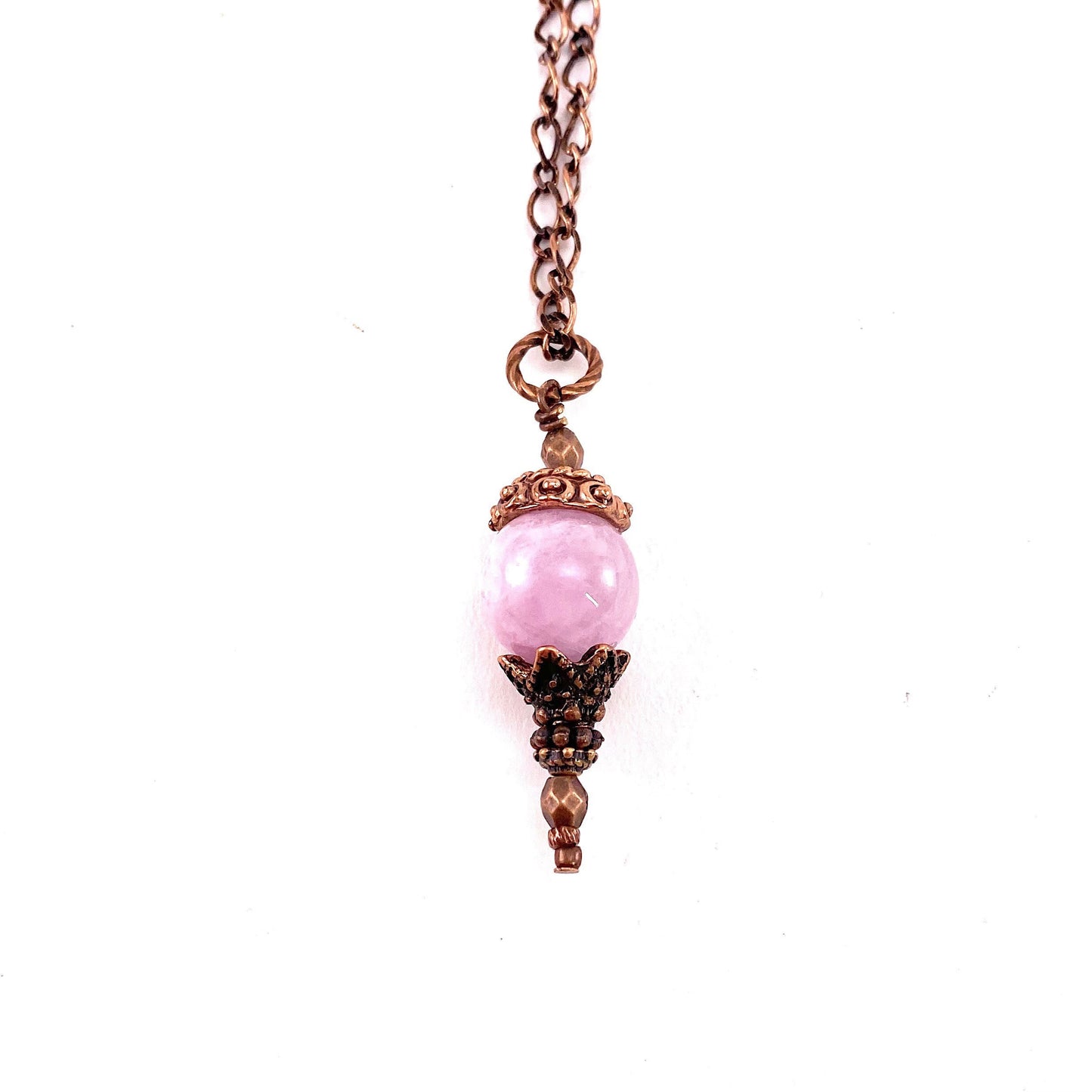 Pink Kunzite Necklace, Pink Kunzite drop necklace, bead necklace, layering necklace