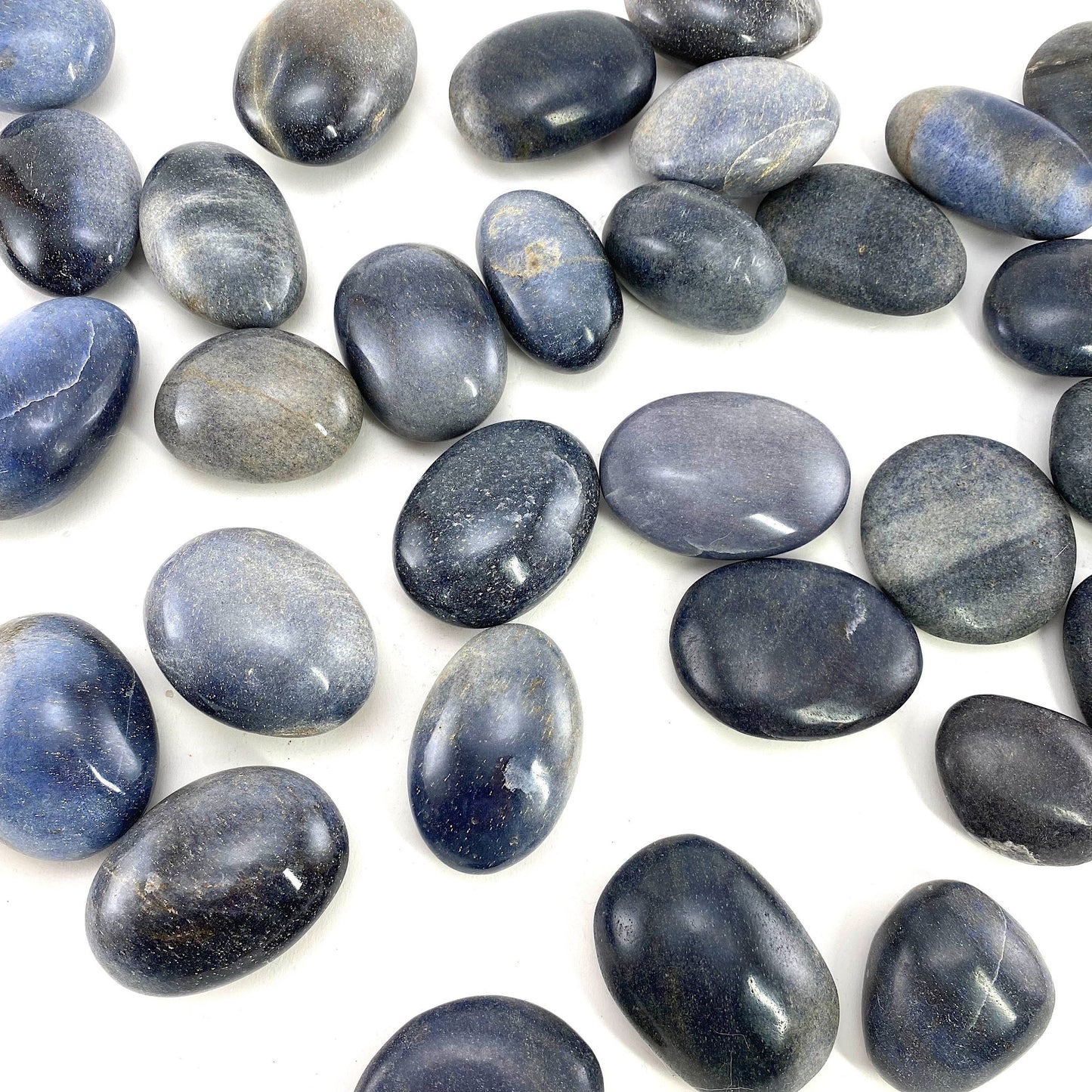 Blue Lazulite Palm Stone, lazulite, lazulite palmstone, palm stone, blue lazulite, crystals