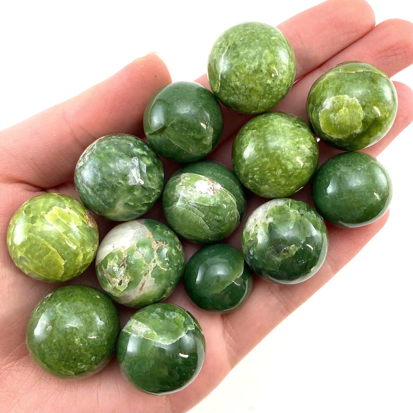 Rare! Tremolite Sphere, crystal ball, green tremolite sphere, tremolite crystal, crystal sphere