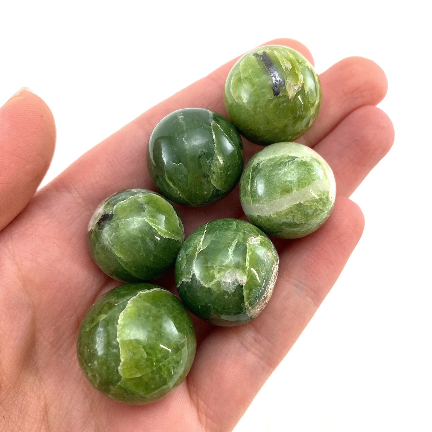 Rare! Tremolite Sphere, crystal ball, green tremolite sphere, tremolite crystal, crystal sphere