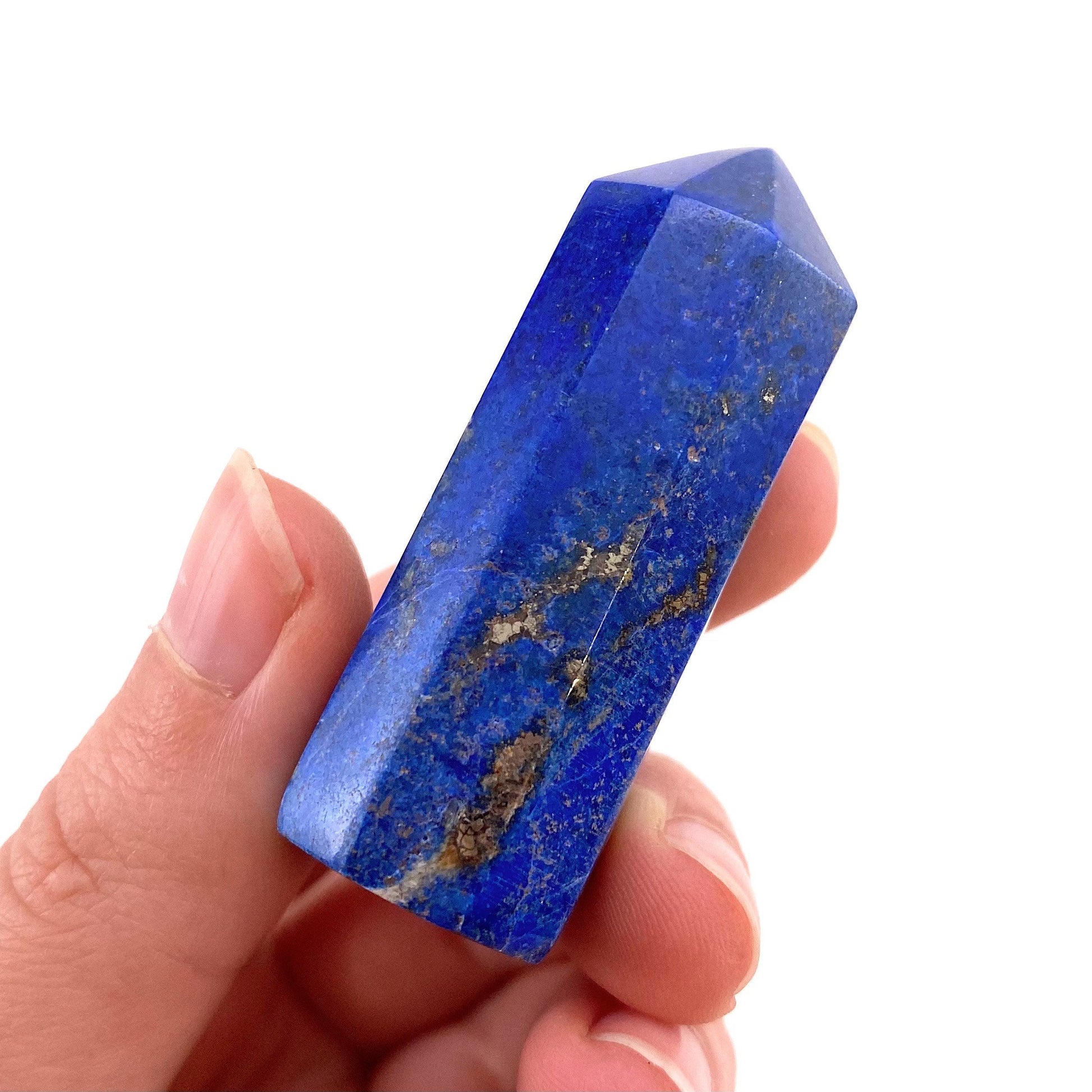 Lapis Lazuli Point, lapis lazuli tower, crystal point, lapis lazuli crystal