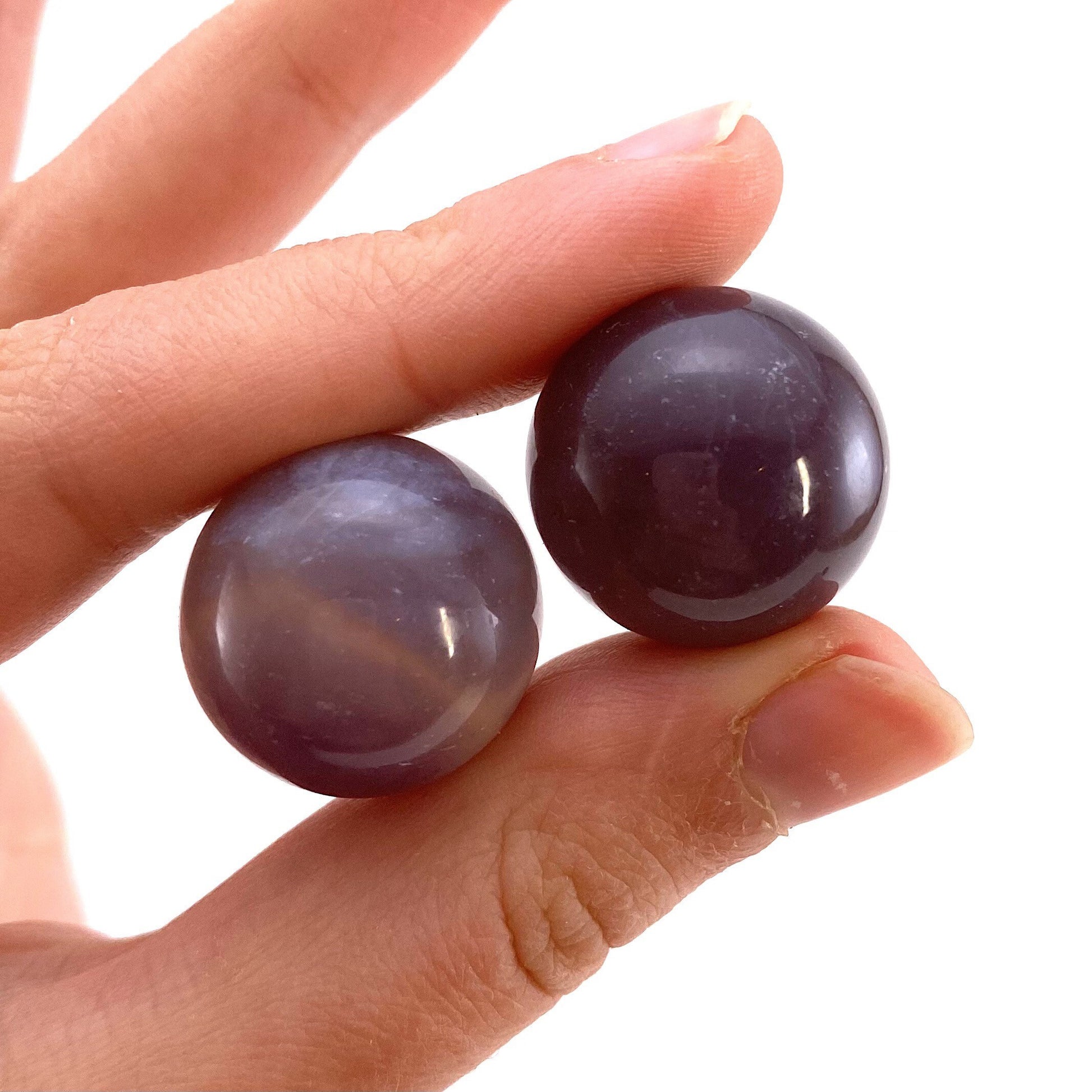 Purple Chalcedony Sphere, crystal ball, Chalcedony sphere, Chalcedony palm stone, crystal sphere