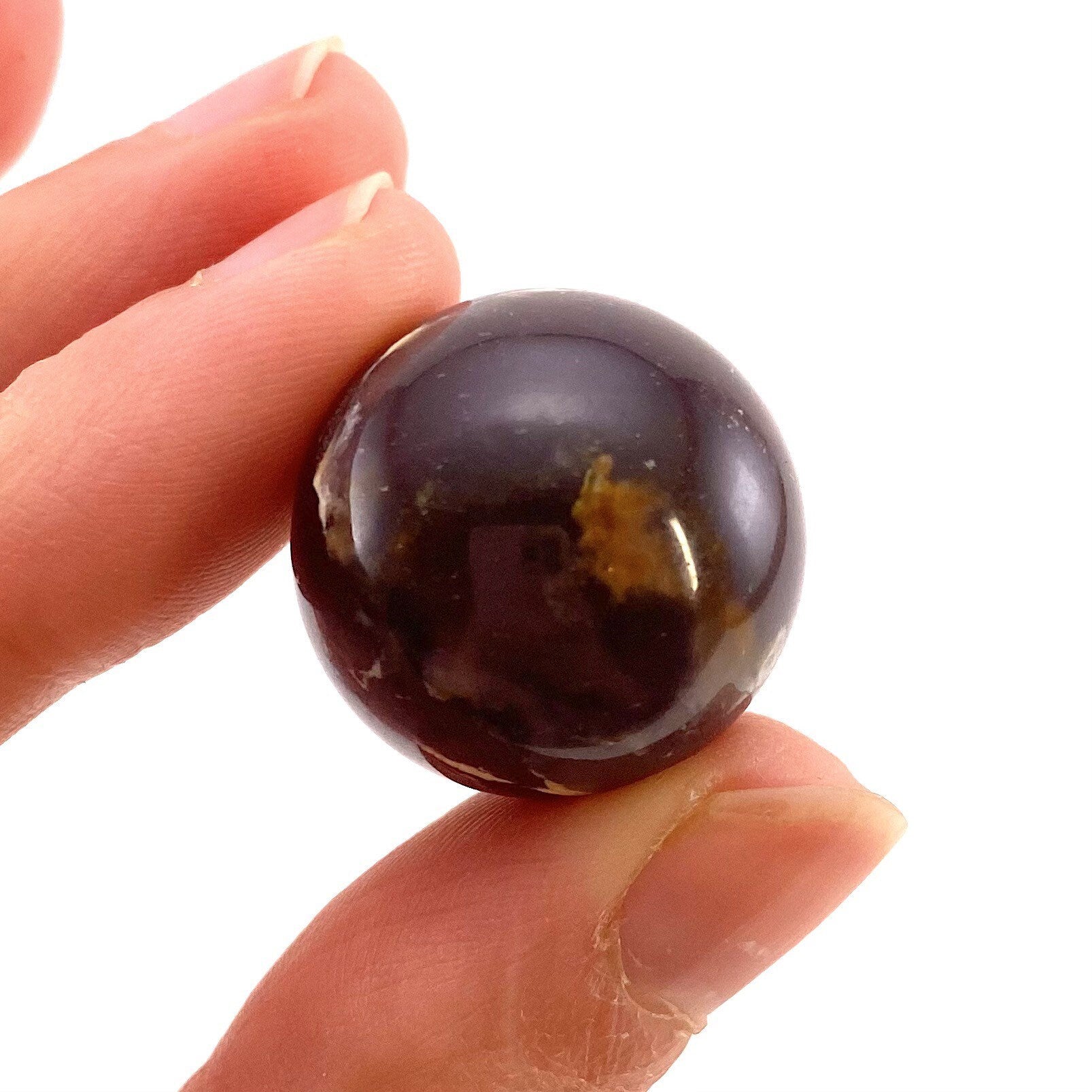 Purple Chalcedony Sphere, crystal ball, Chalcedony sphere, Chalcedony palm stone, crystal sphere