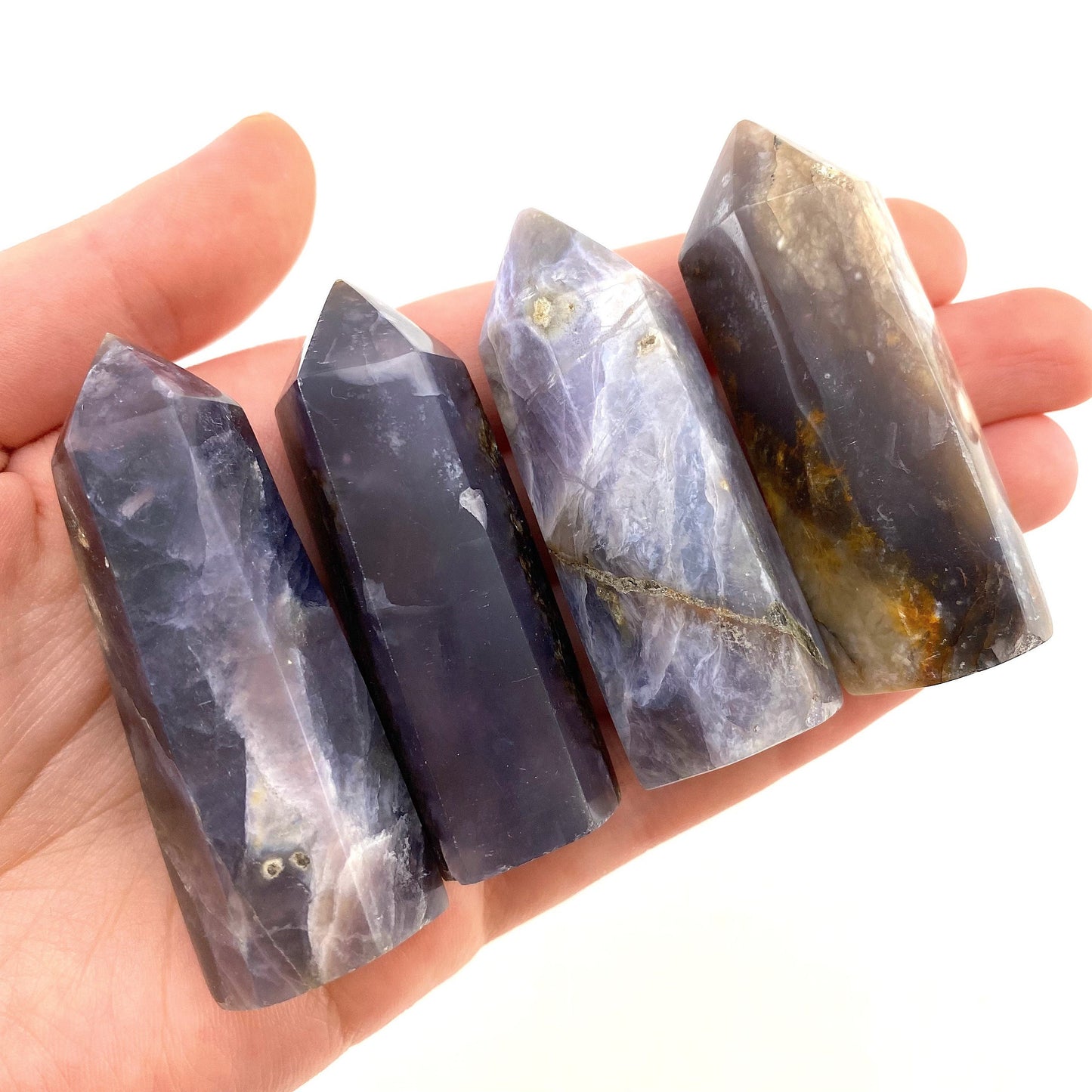 Purple Chalcedony Point, chalcedony mini tower, crystal point, purple chalcedony crystal, crystal tower
