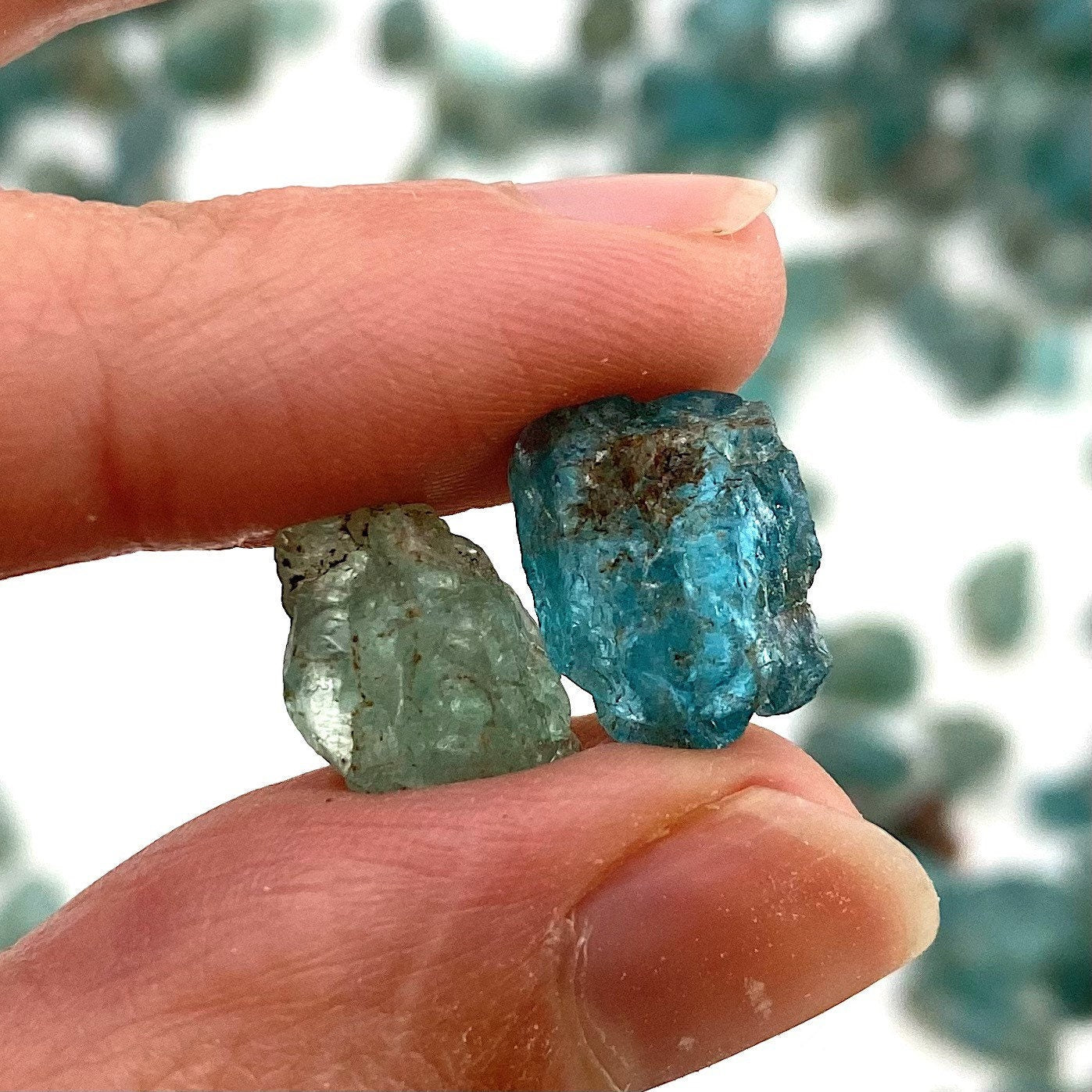 Raw Blue Apatite | 1 gram (Madagascar), blue apatite crystal, gem blue apatite, raw blue apatite