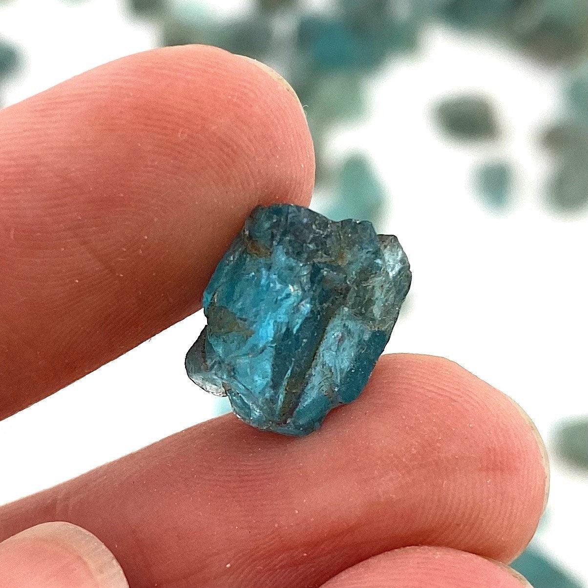 Raw Blue Apatite | 1 gram (Madagascar), blue apatite crystal, gem blue apatite, raw blue apatite