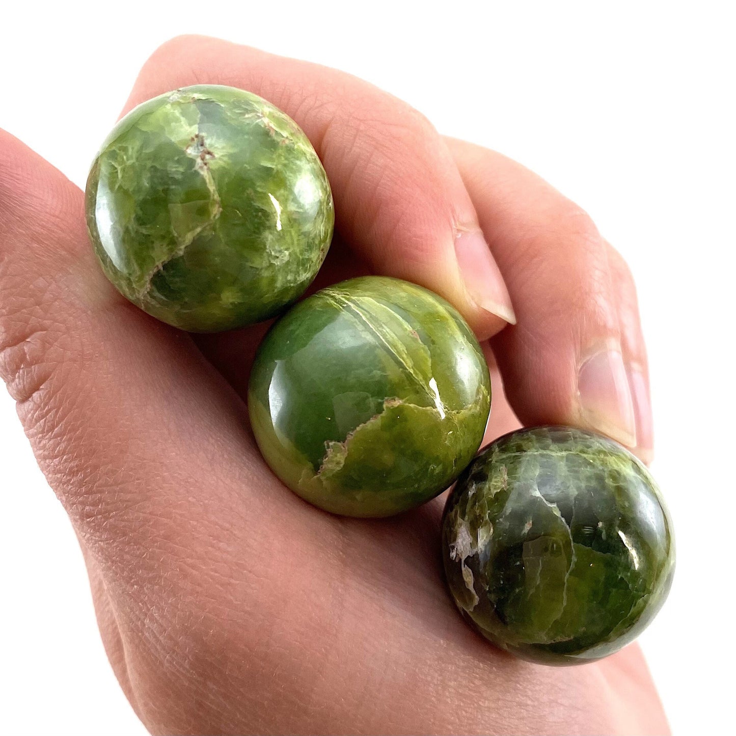 Rare! Tremolite Sphere, crystal ball, green tremolite sphere, tremolite crystal, crystal sphere