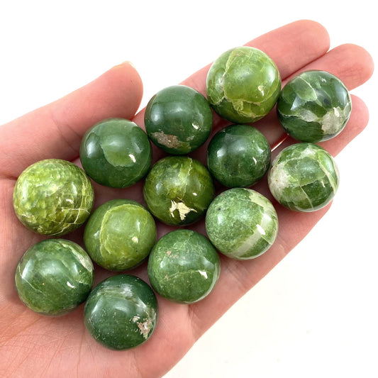 Rare! Tremolite Sphere, crystal ball, green tremolite sphere, tremolite crystal, crystal sphere