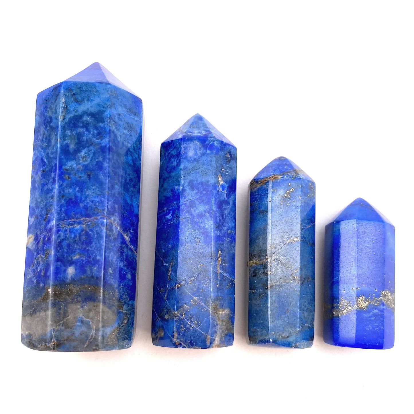 Lapis Lazuli Point, lapis lazuli tower, crystal point, lapis lazuli crystal